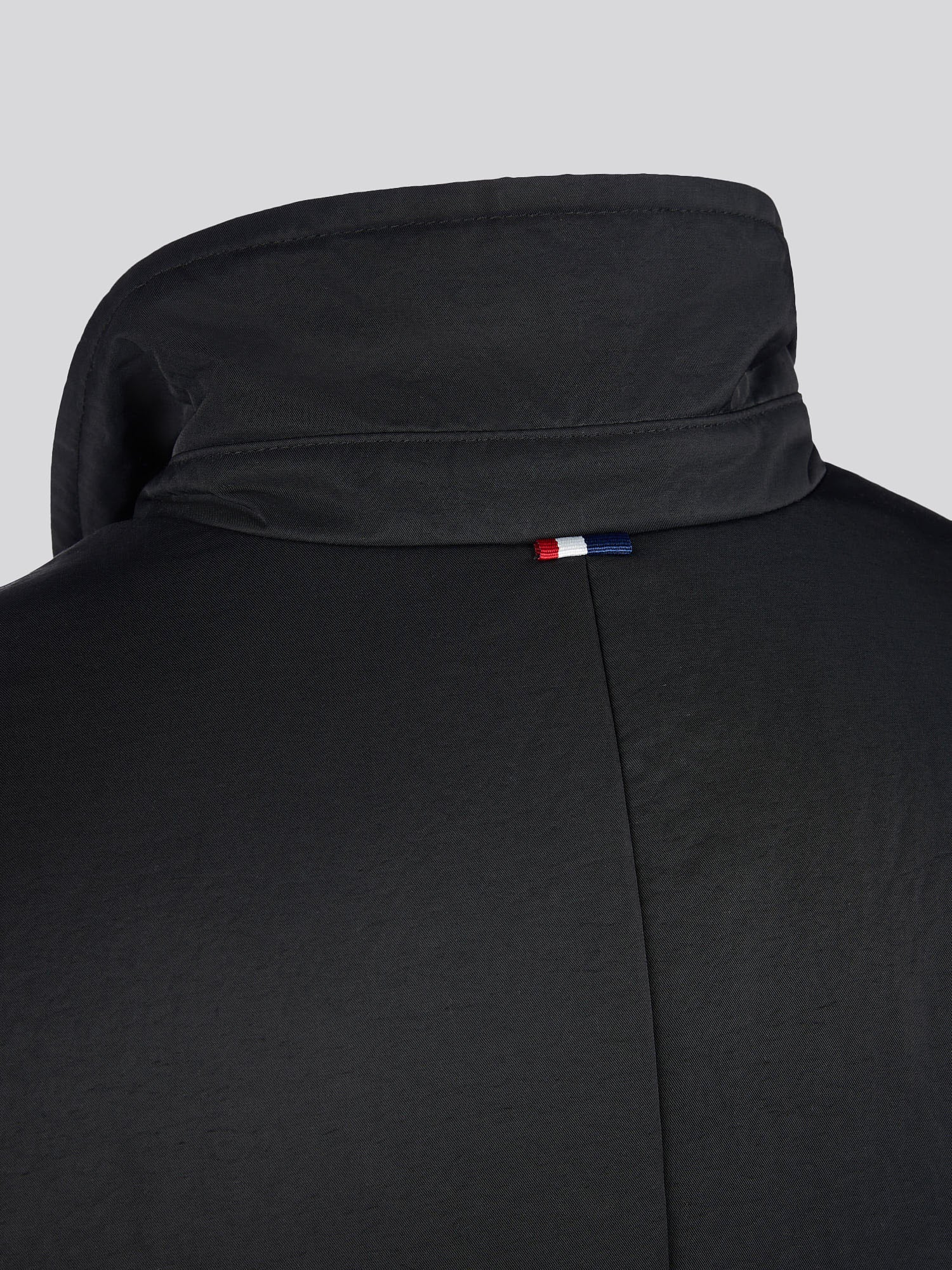 Mens Lightweight Quilted Mac in Black - Image 12