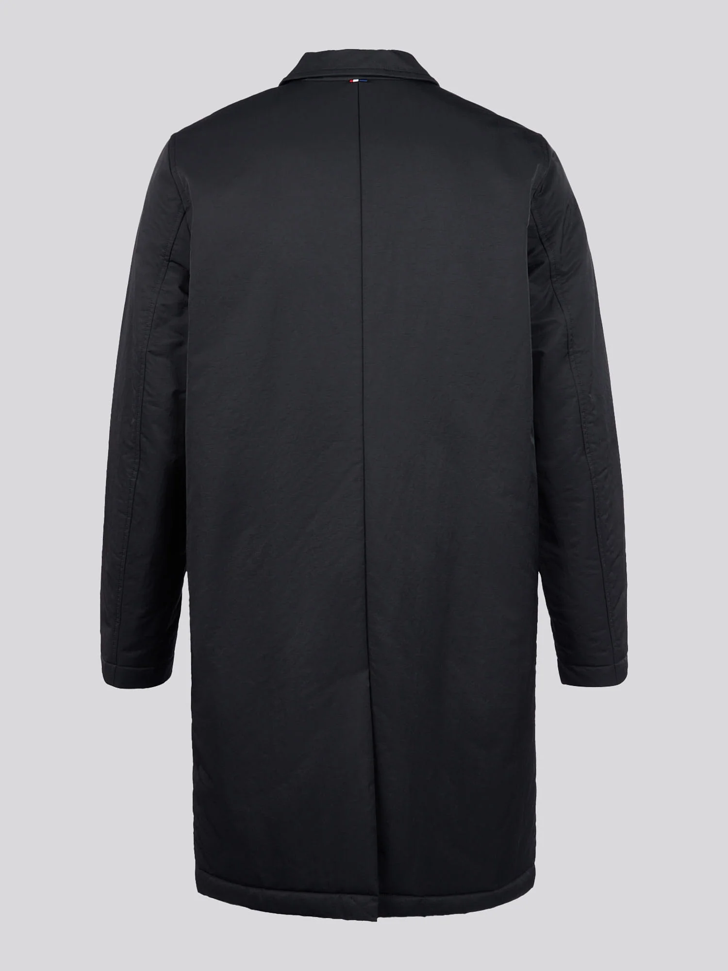 Mens Lightweight Quilted Mac in Black - Image 9