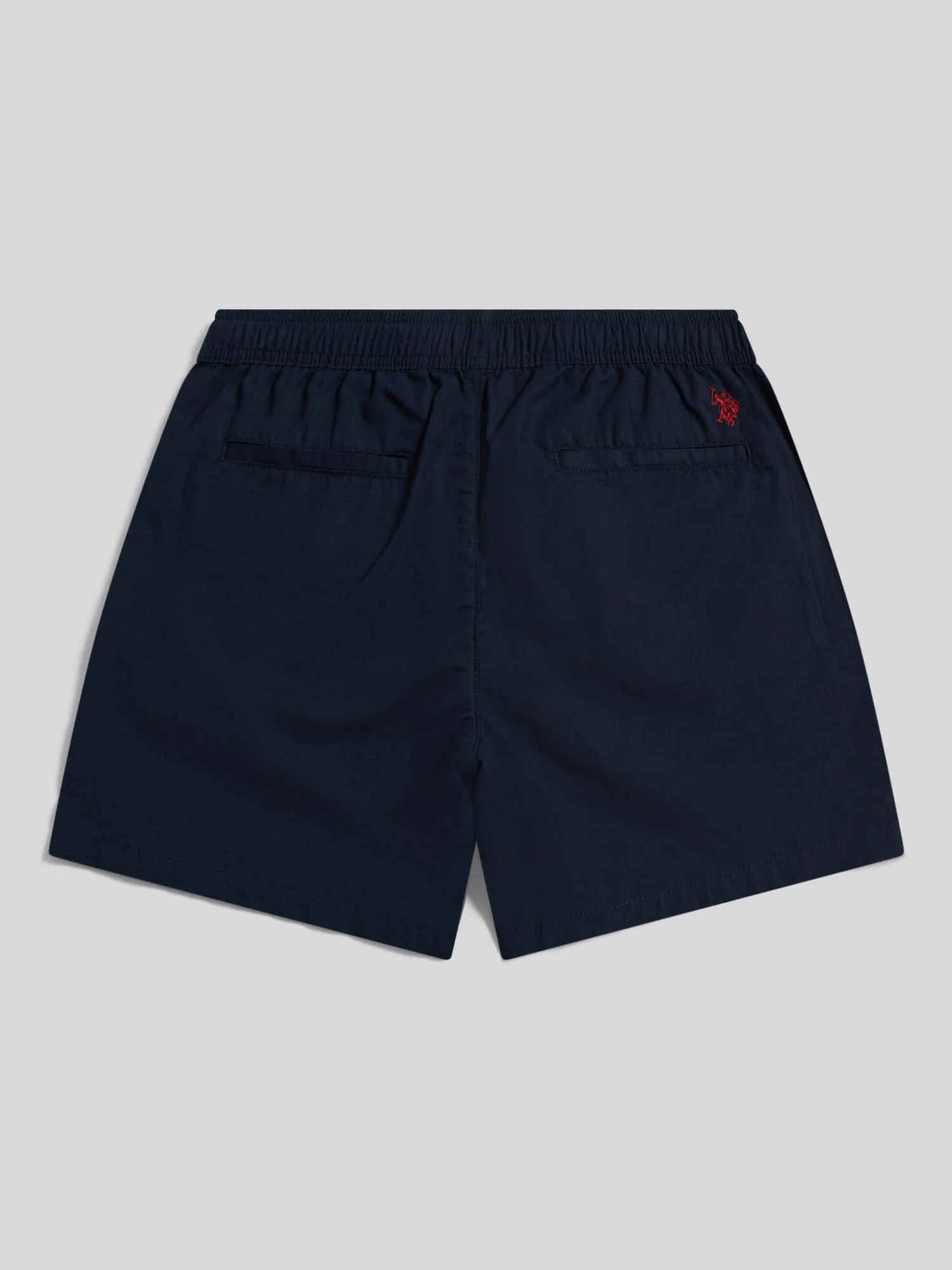 Mens Linen Blend Deck Shorts Dark Sapphire Navy / Haute Red DHM - Image 7
