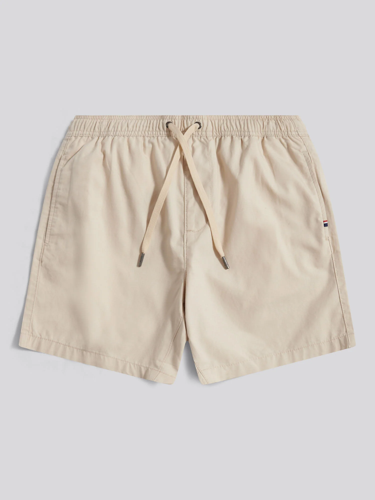 Mens Linen Blend Deck Shorts French Oak - Image 6