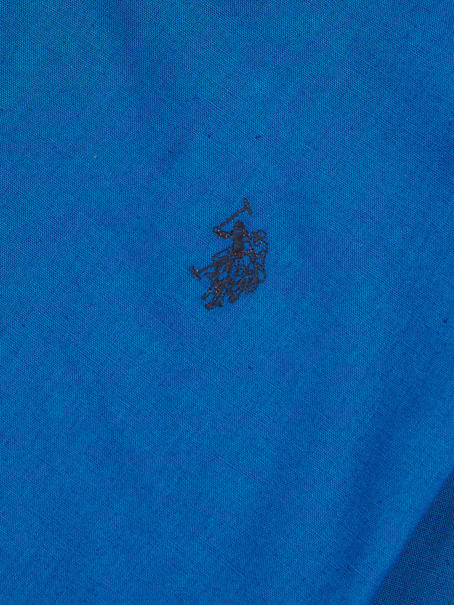 Mens Linen Blend Shirt Deja Vu Blue - Image 5