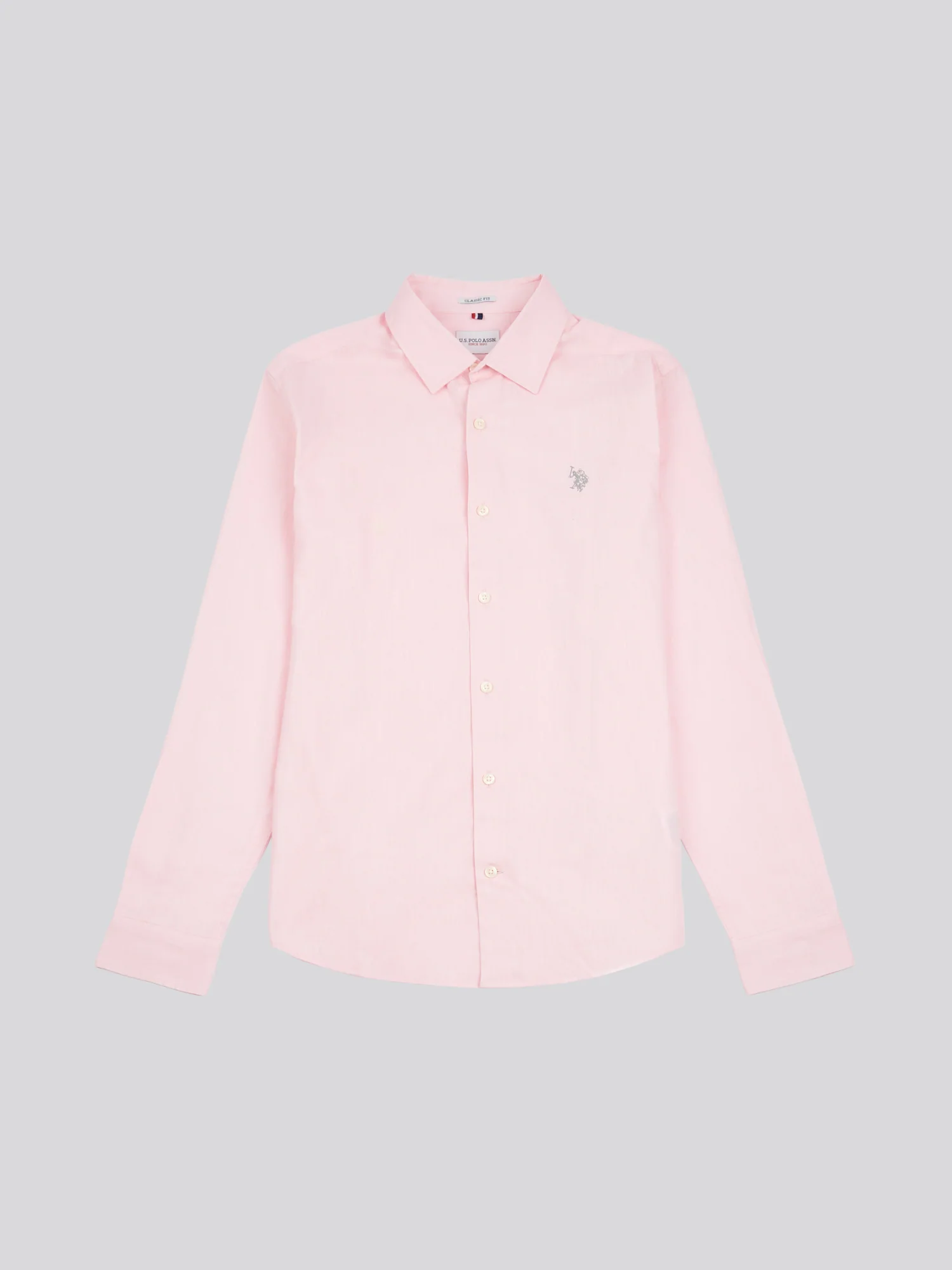 Mens Linen Blend Shirt Pink a Boo - Image 5