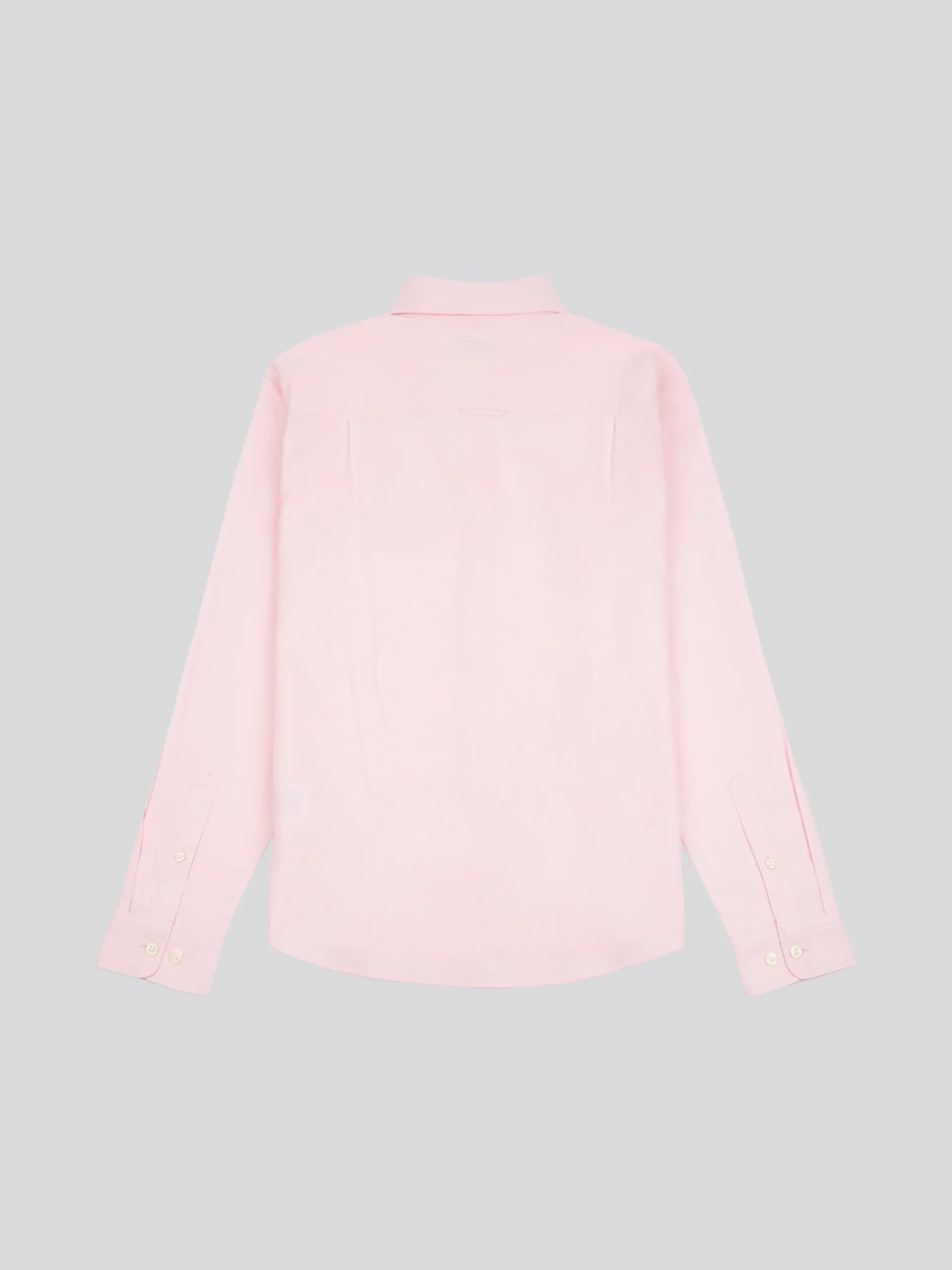 Mens Linen Blend Shirt Pink a Boo - Image 6
