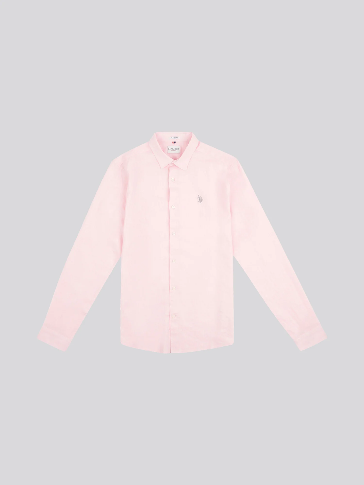 Mens Linen Blend Shirt Pink a Boo - Image 5