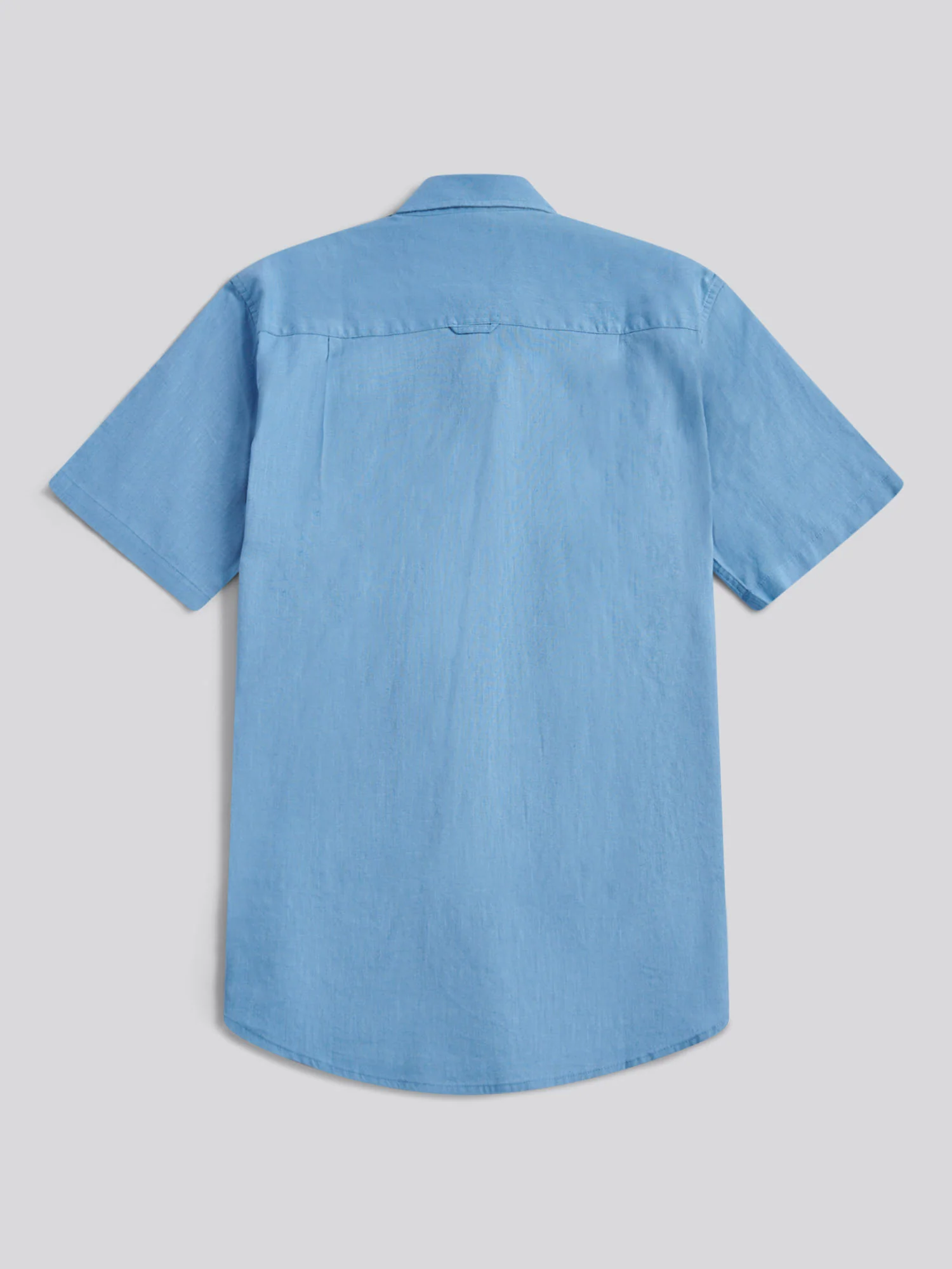 Mens Linen Blend Short Sleeve Shirt Riviera - Image 6