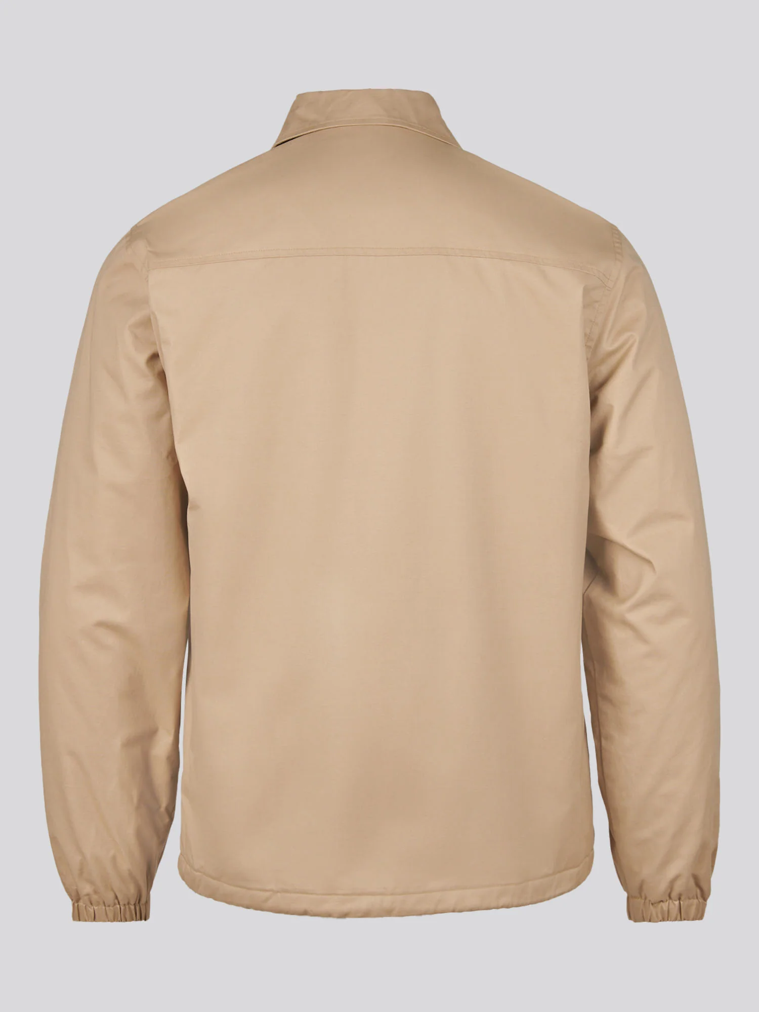 Mens Modern Cotton Coach Jacket Cornstalk - Image 8