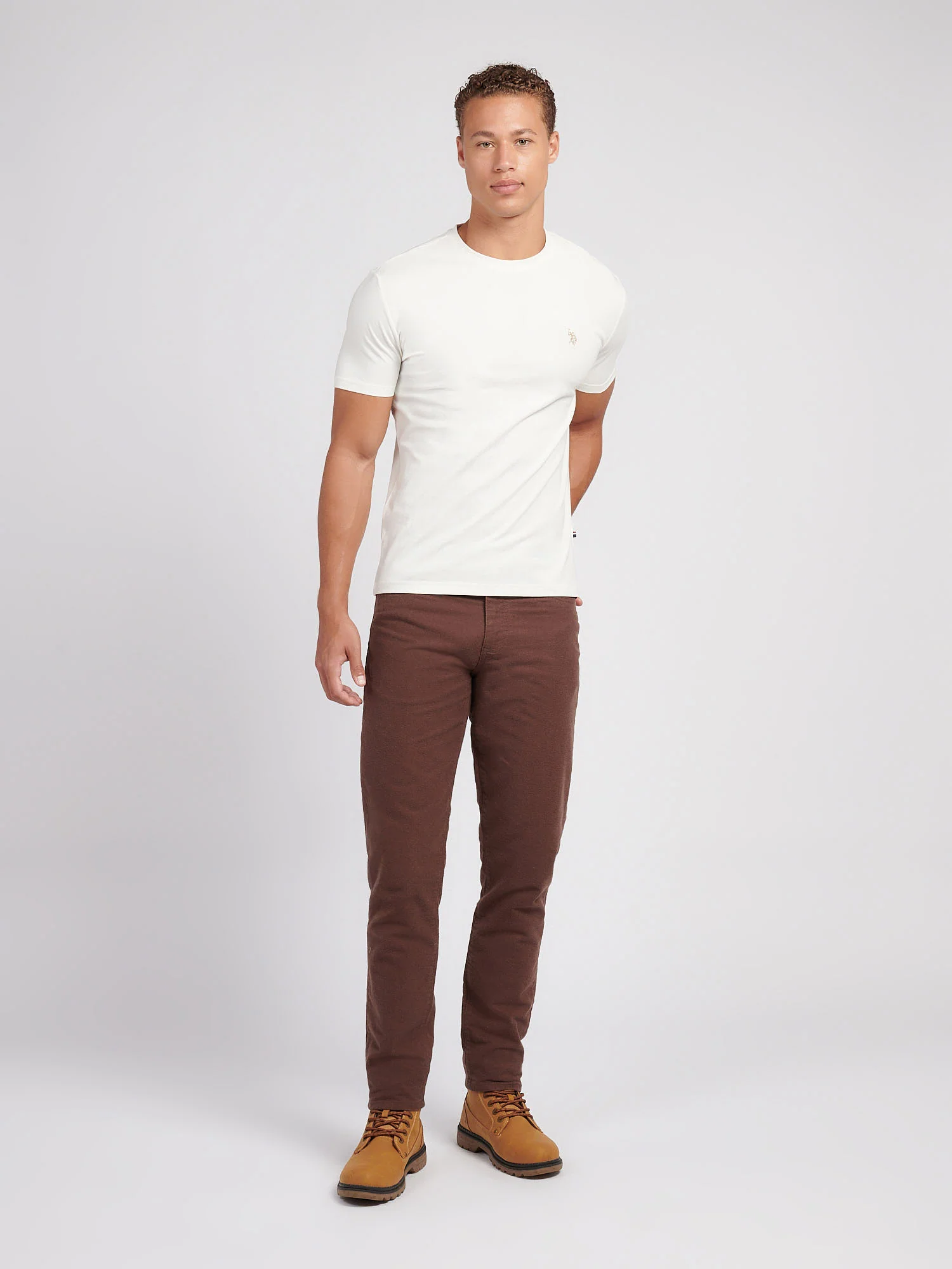 Mens Moleskin 5 Pocket Trouser in Chocolate Martini - Image 3