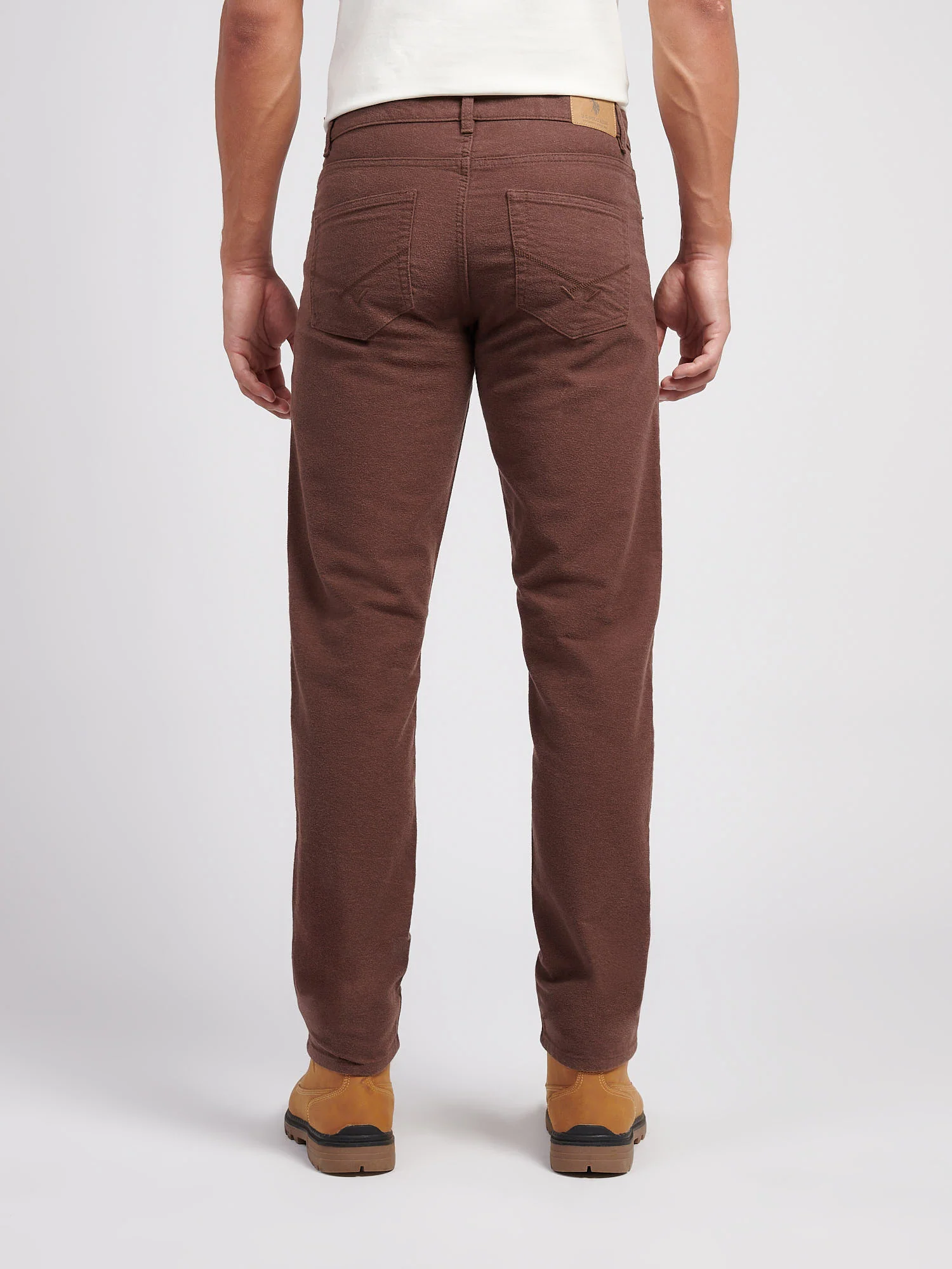 Mens Moleskin 5 Pocket Trouser in Chocolate Martini - Image 4