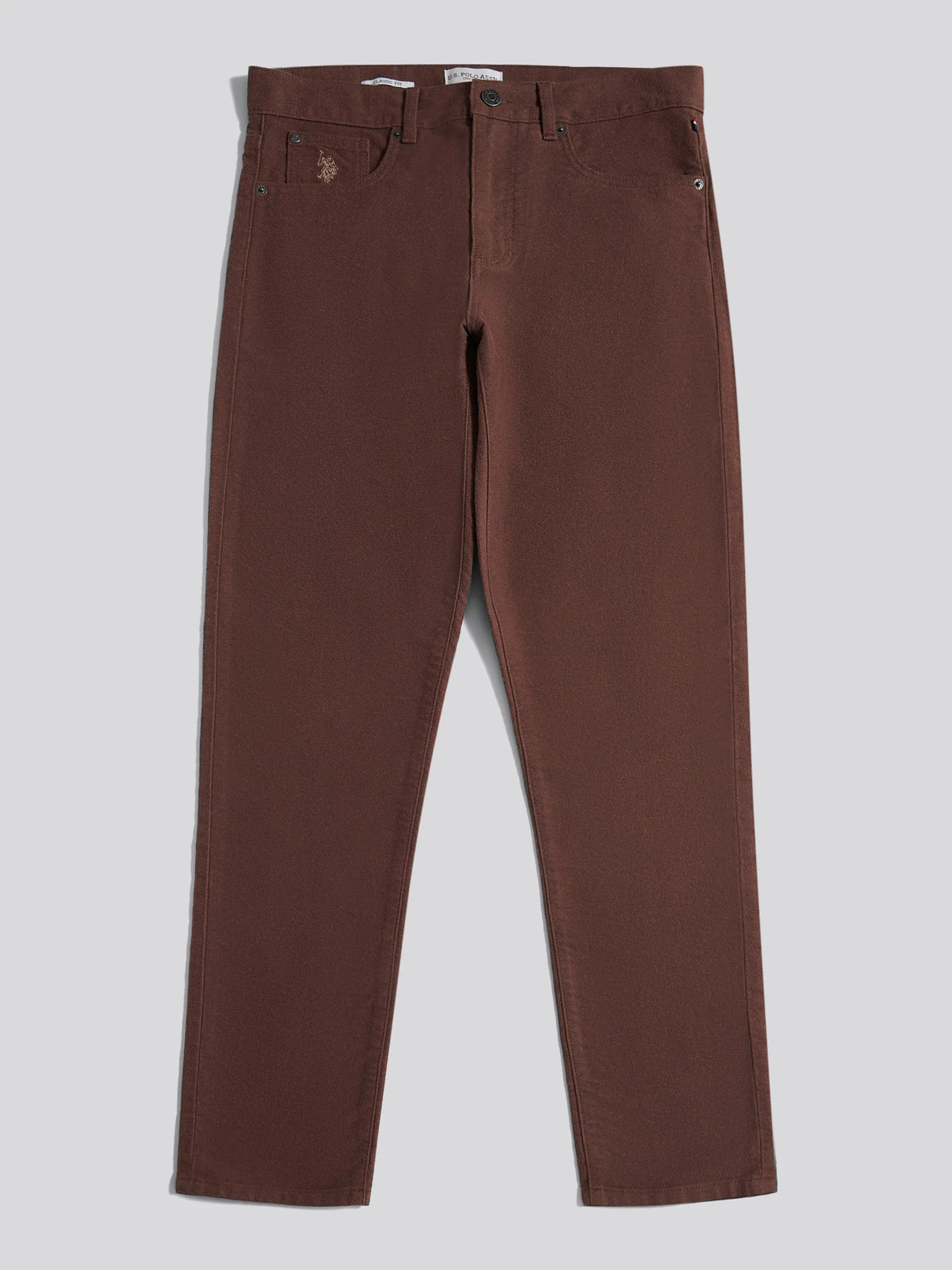 Mens Moleskin 5 Pocket Trouser in Chocolate Martini - Image 6