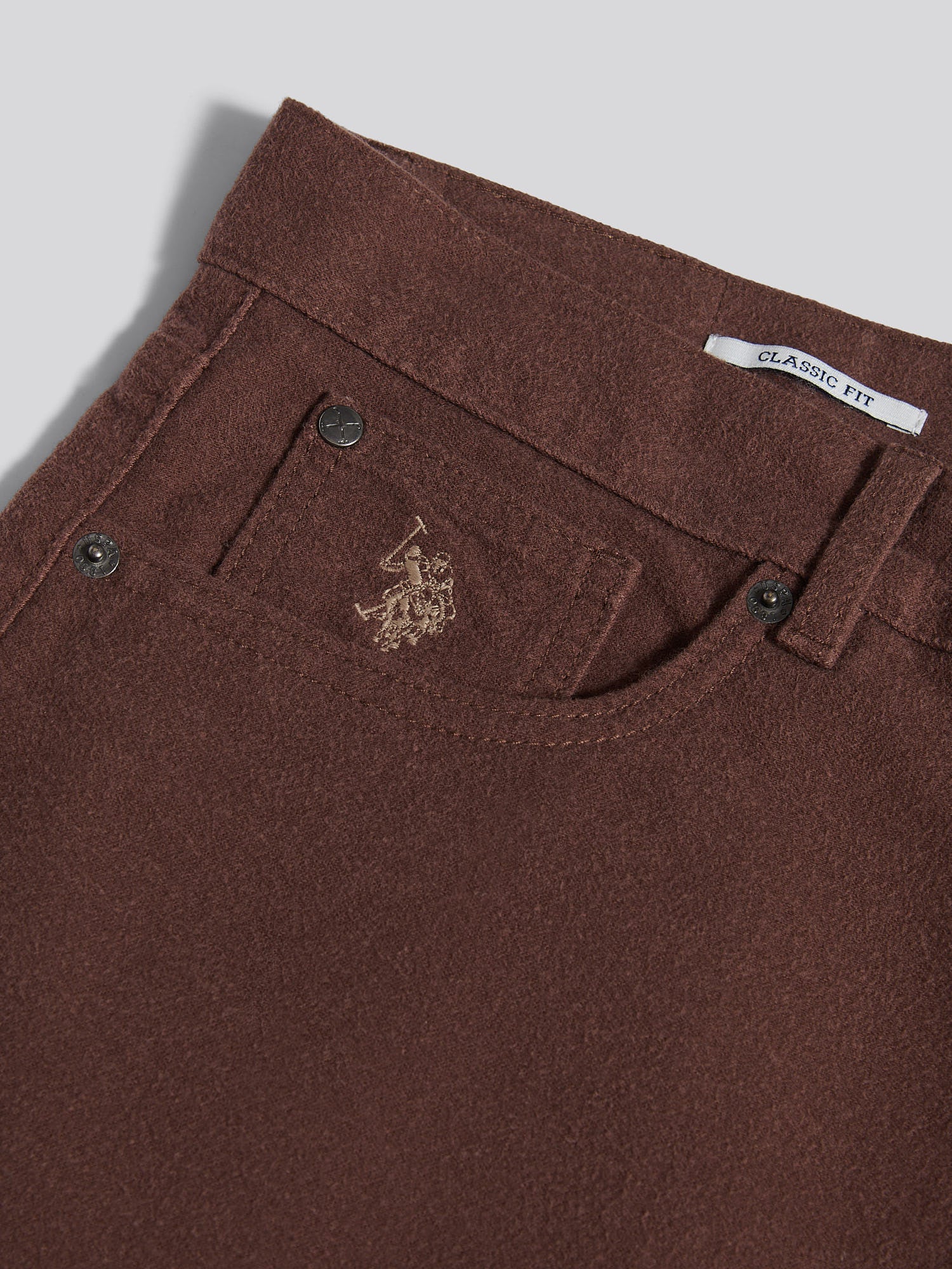 Mens Moleskin 5 Pocket Trouser in Chocolate Martini - Image 8