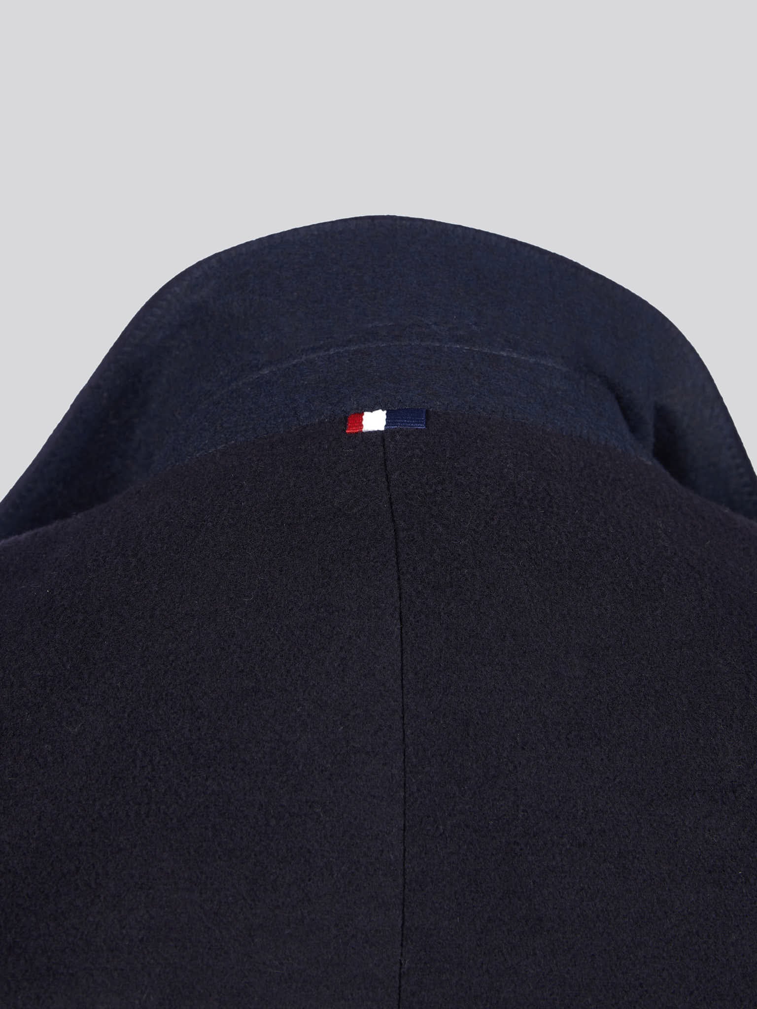Mens Notch Overcoat in Dark Sapphire Navy - Image 13