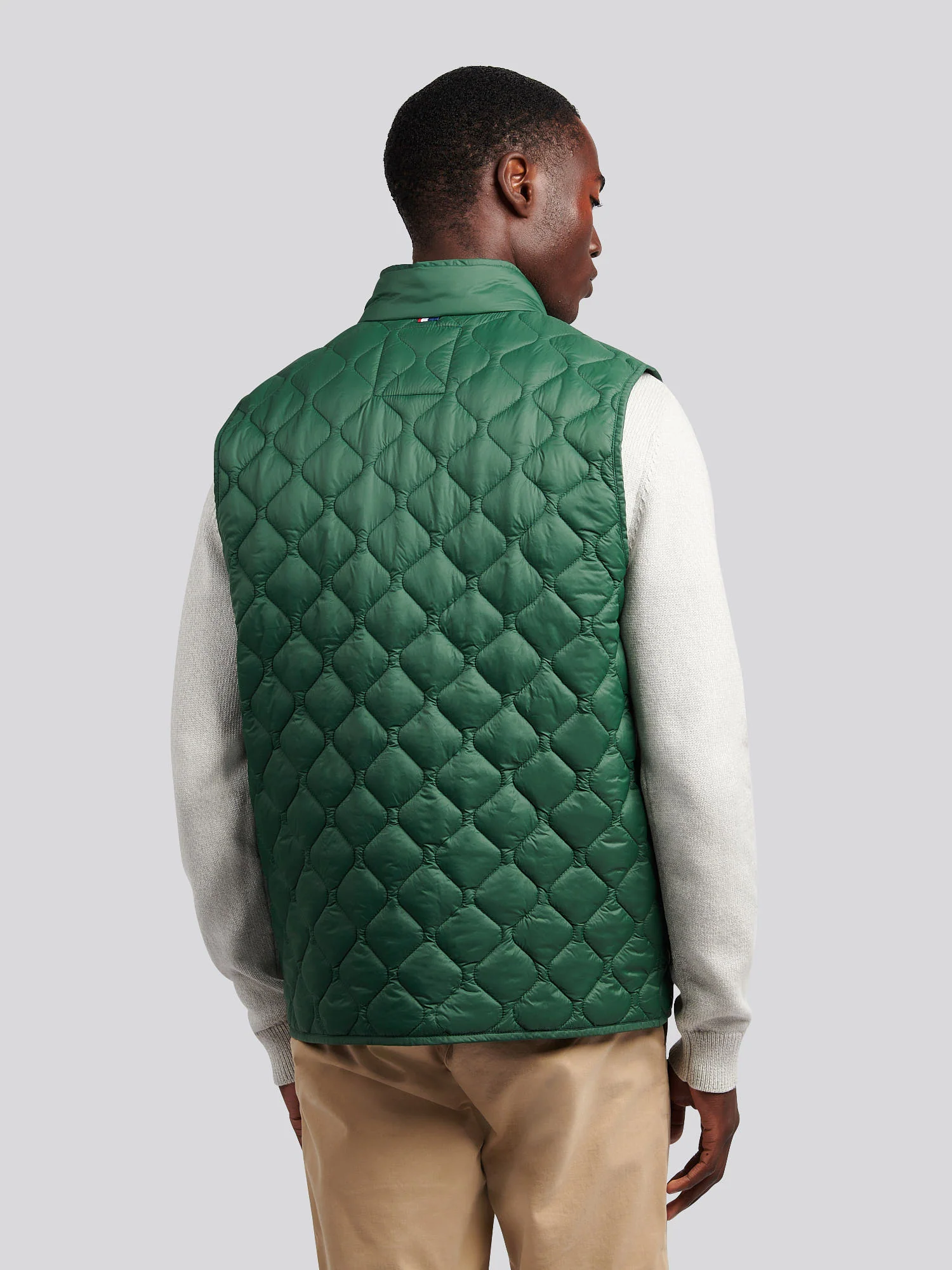 Mens Onion Quilt Lightweight Gilet Pineneedle - Image 4