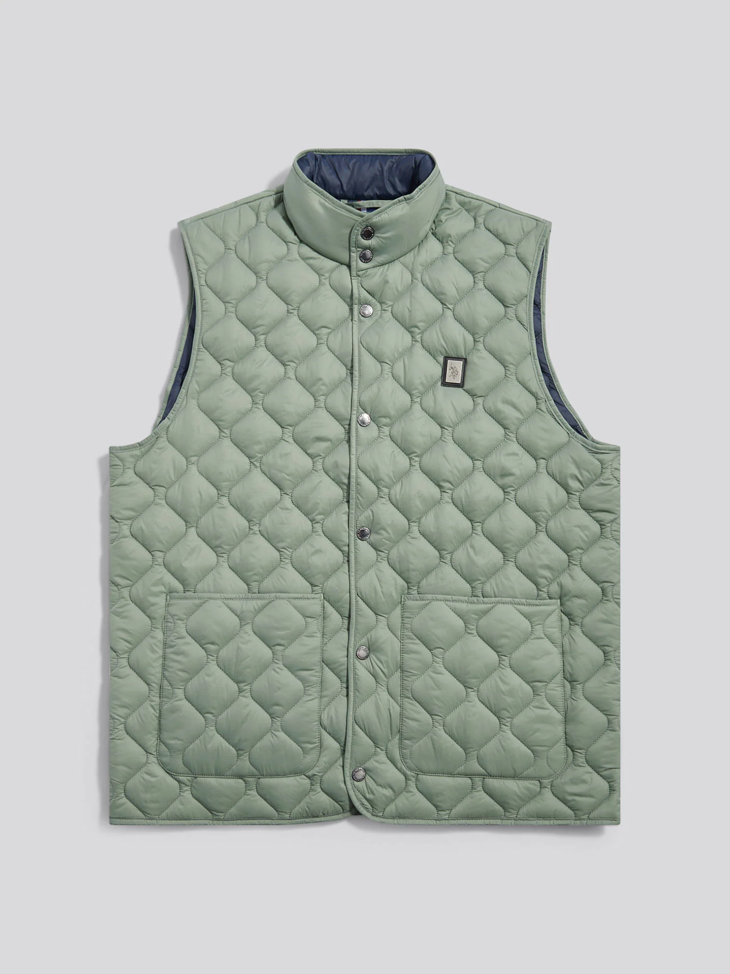 Mens Onion Quilt Lightweight Gilet Sea Spray - Image 7