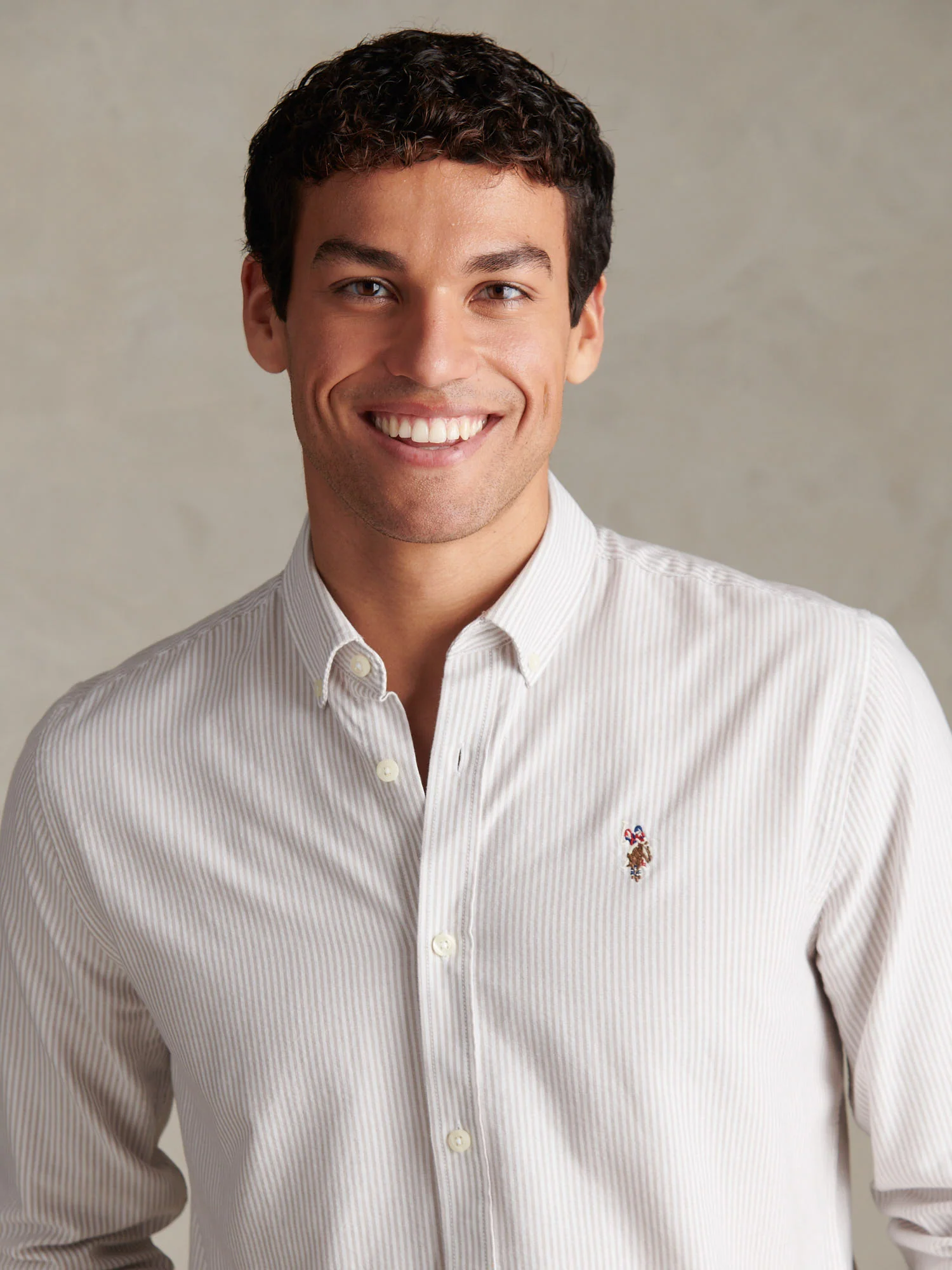 Mens Oxford Stripe  Shirt Atmosphere - Image 2