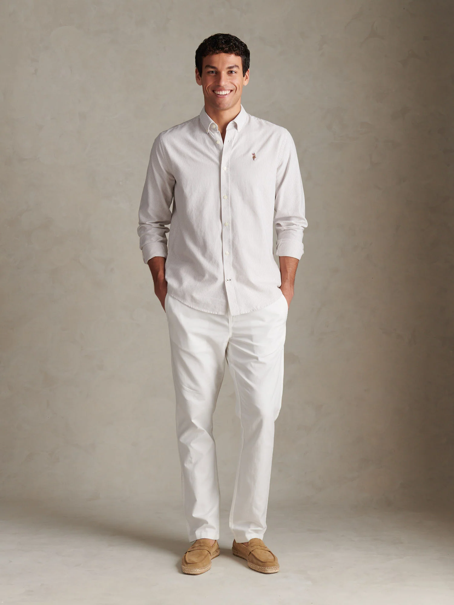 Mens Oxford Stripe  Shirt Atmosphere - Image 3
