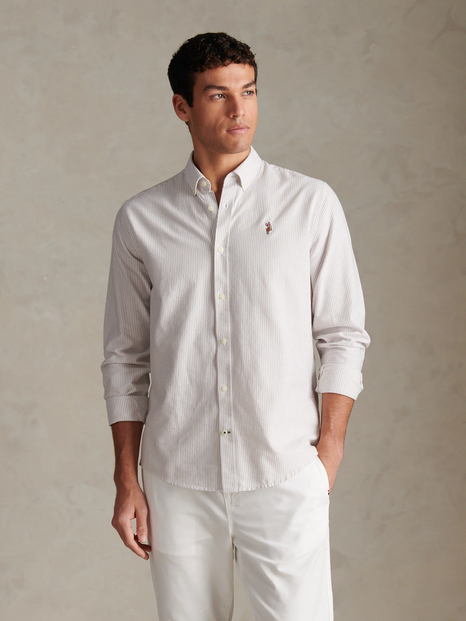 Mens Oxford Stripe  Shirt Atmosphere - Image 5
