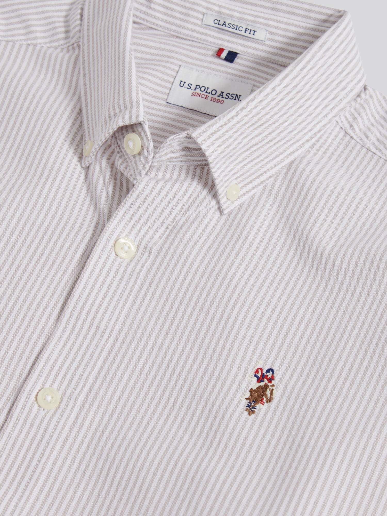 Mens Oxford Stripe  Shirt Atmosphere - Image 8