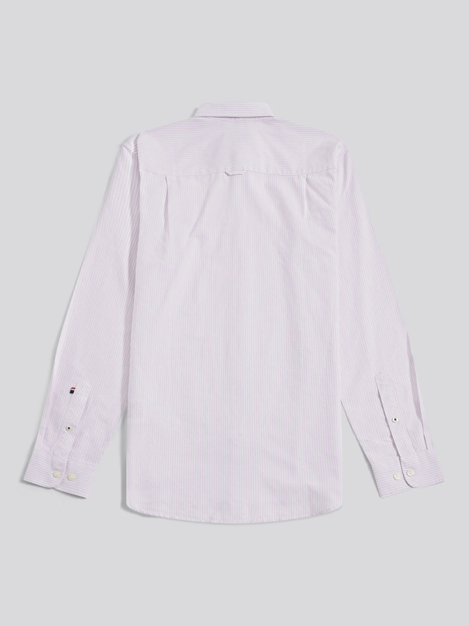 Mens Oxford Stripe Shirt Lilac Breeze - Image 6
