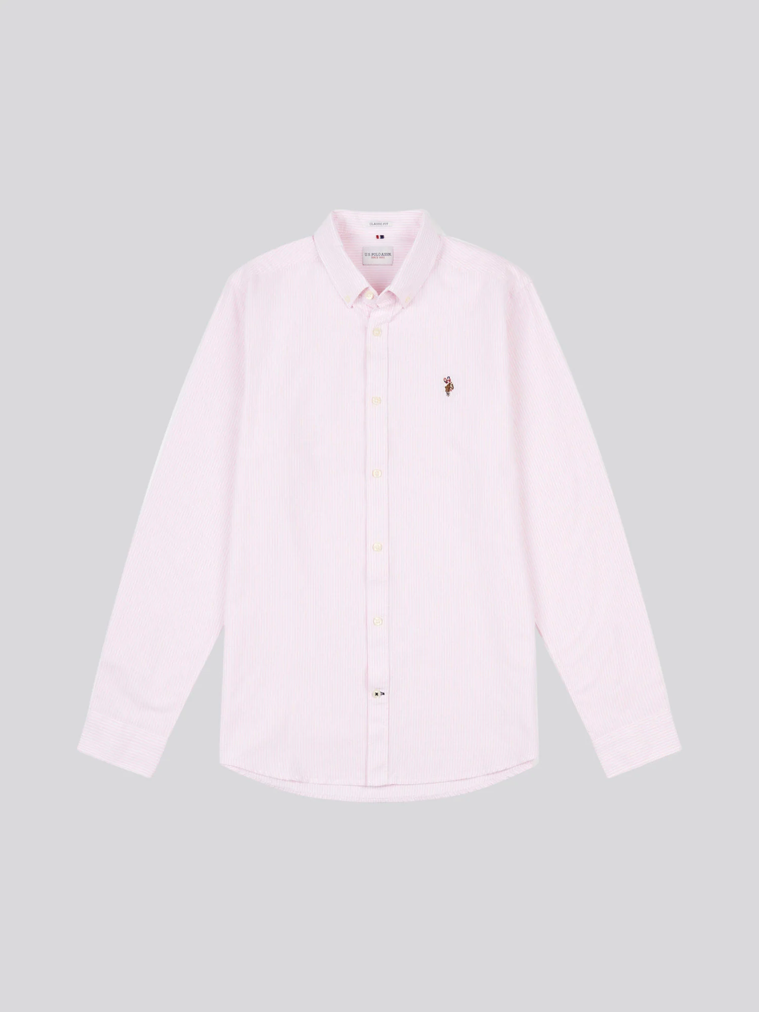 Mens Oxford Stripe Shirt Tickled Pink - Image 7