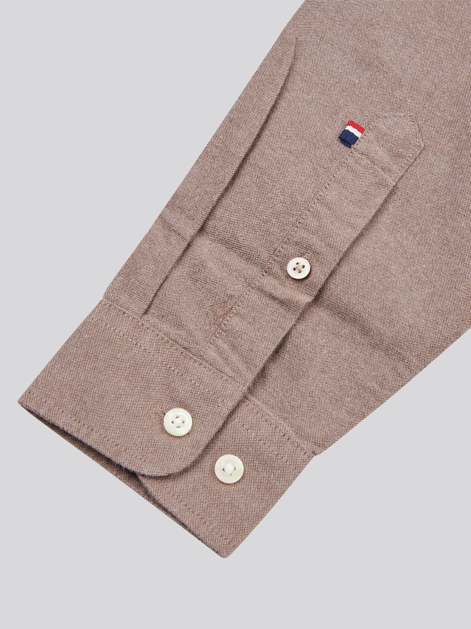Mens Peached Oxford Shirt Chocolate Martini - Image 9