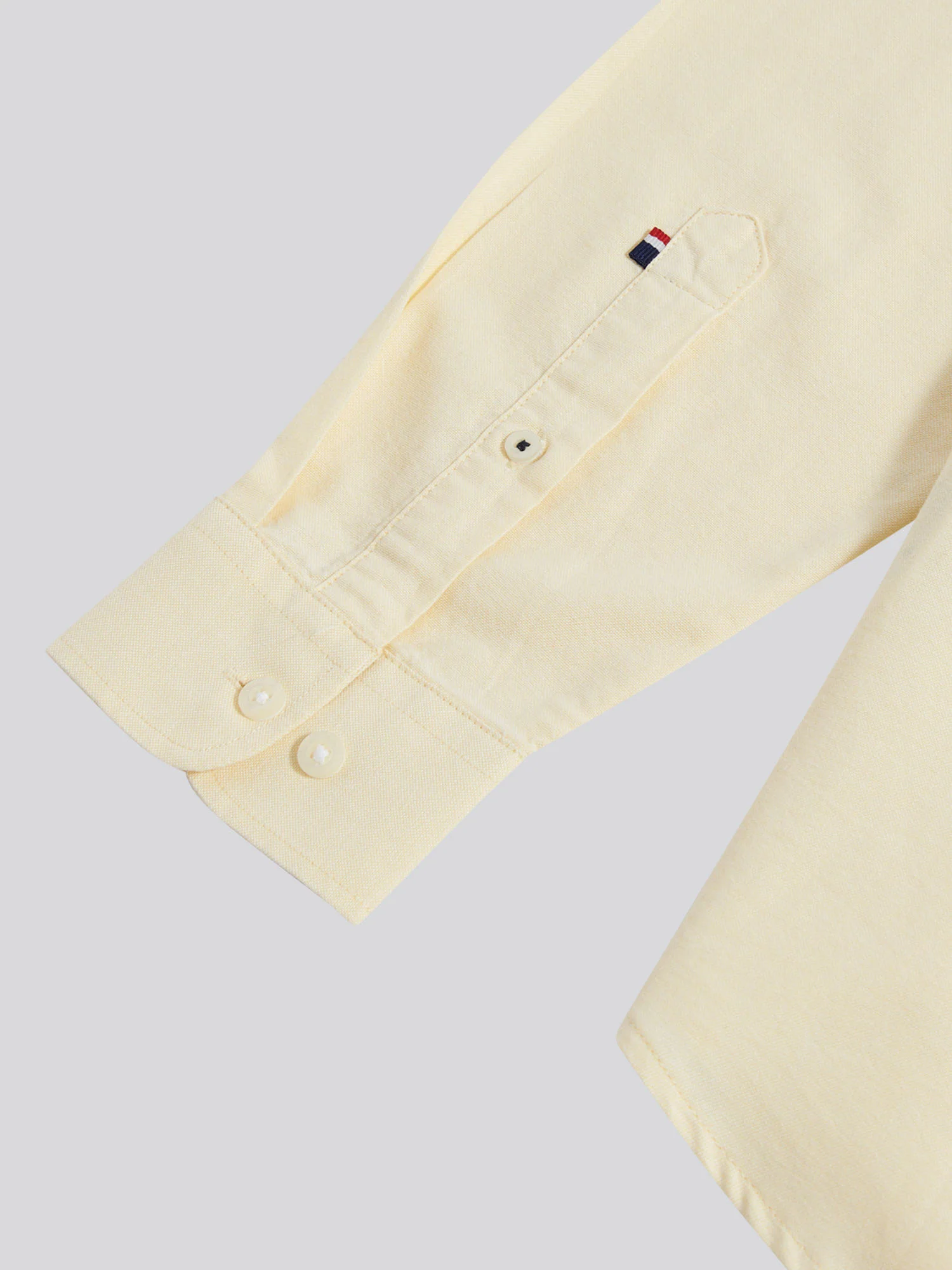 Mens Peached Oxford Shirt French Vanilla - Image 9