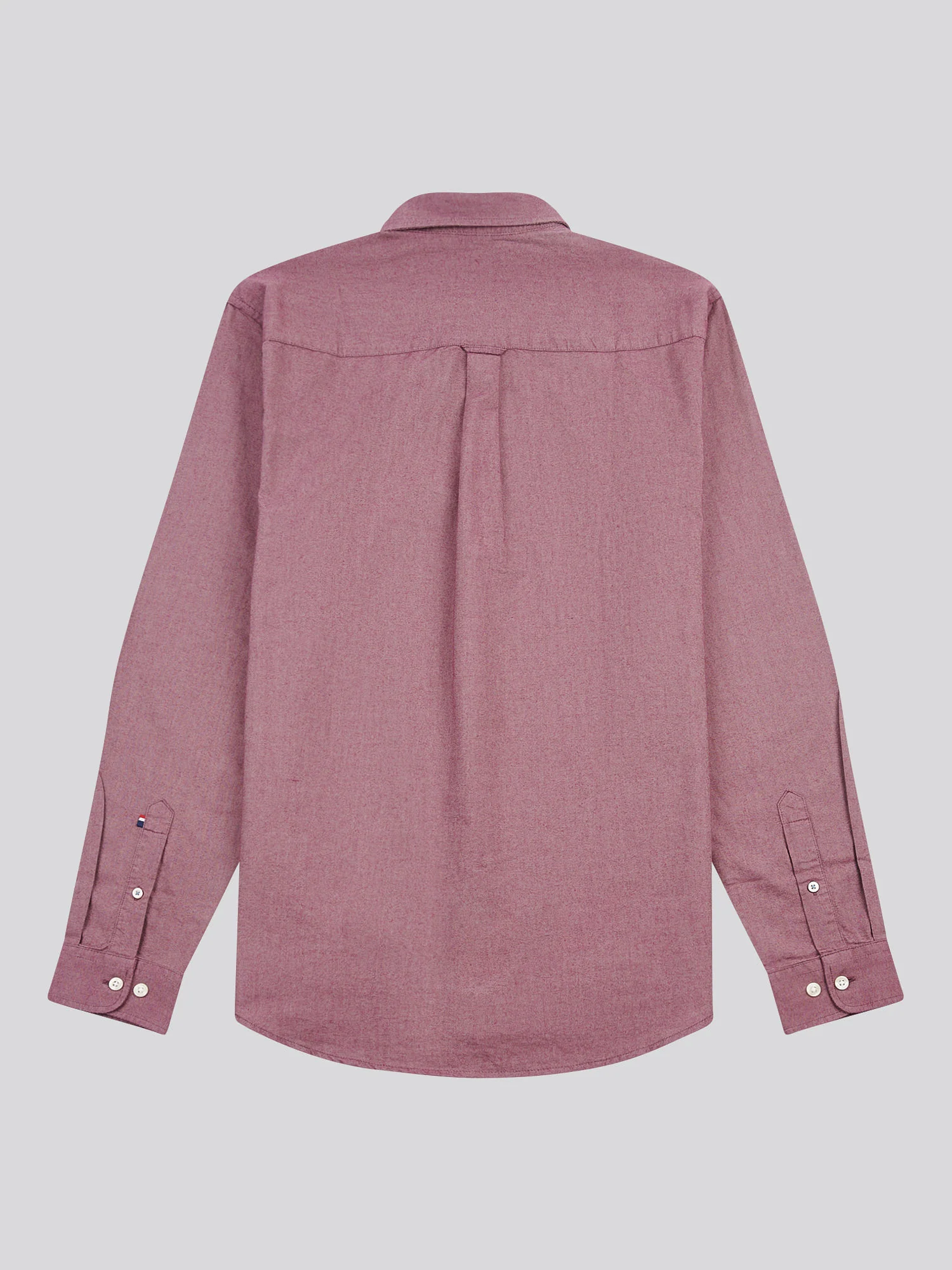 Mens Peached Oxford Shirt Grape Wine - Image 7
