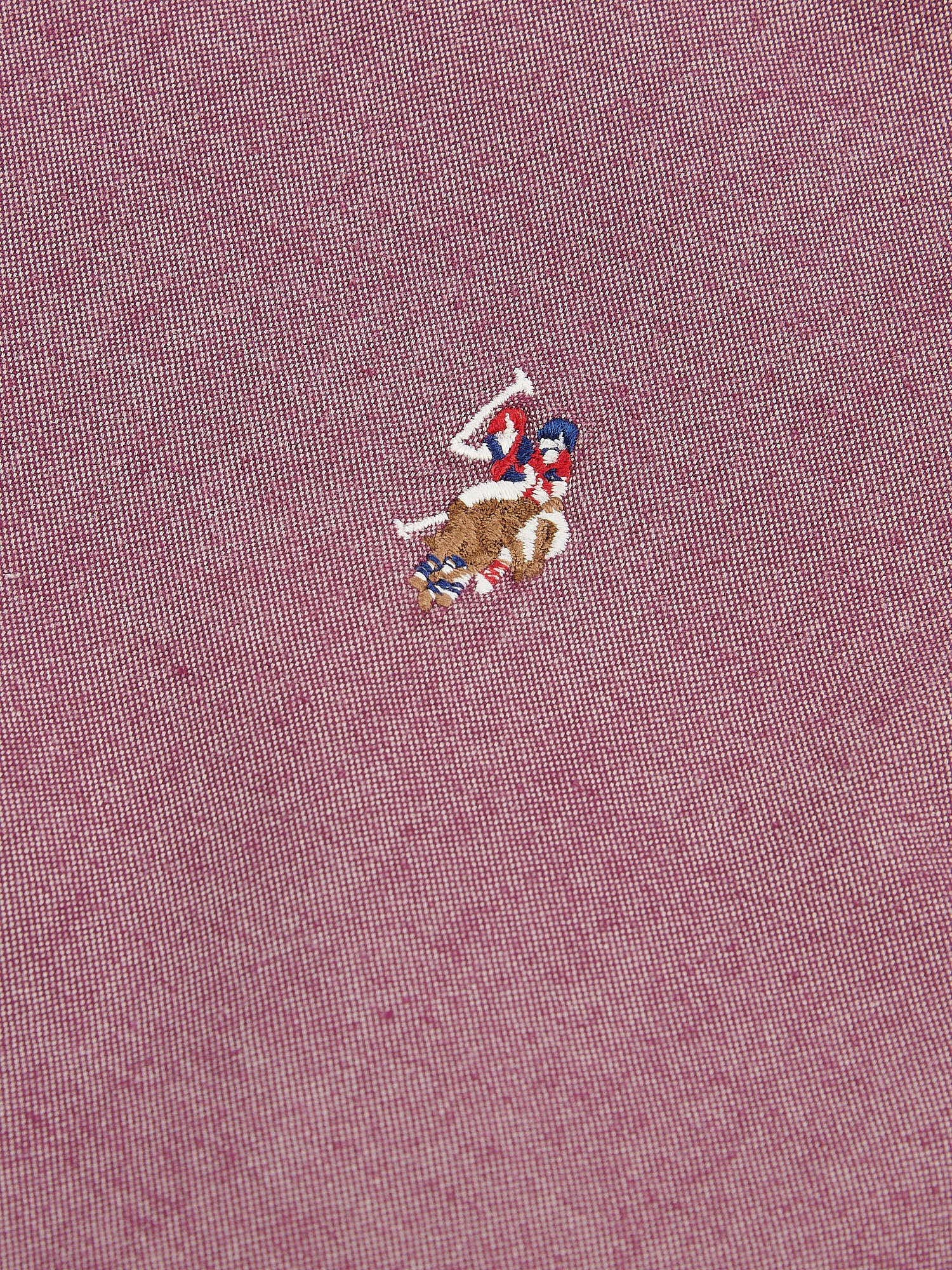 Mens Peached Oxford Shirt Grape Wine - Image 8