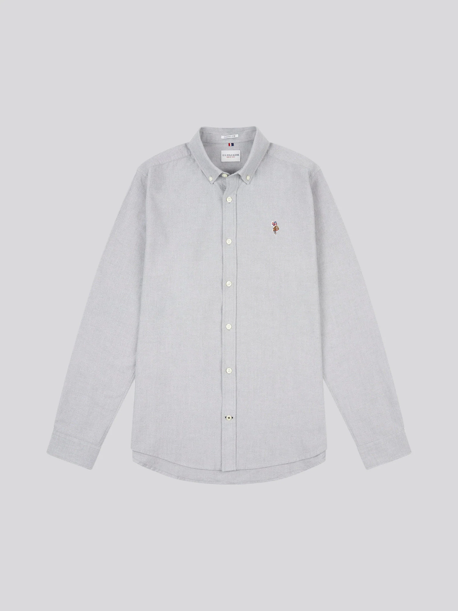 Mens Peached Oxford Shirt Mulled Basil - Image 6