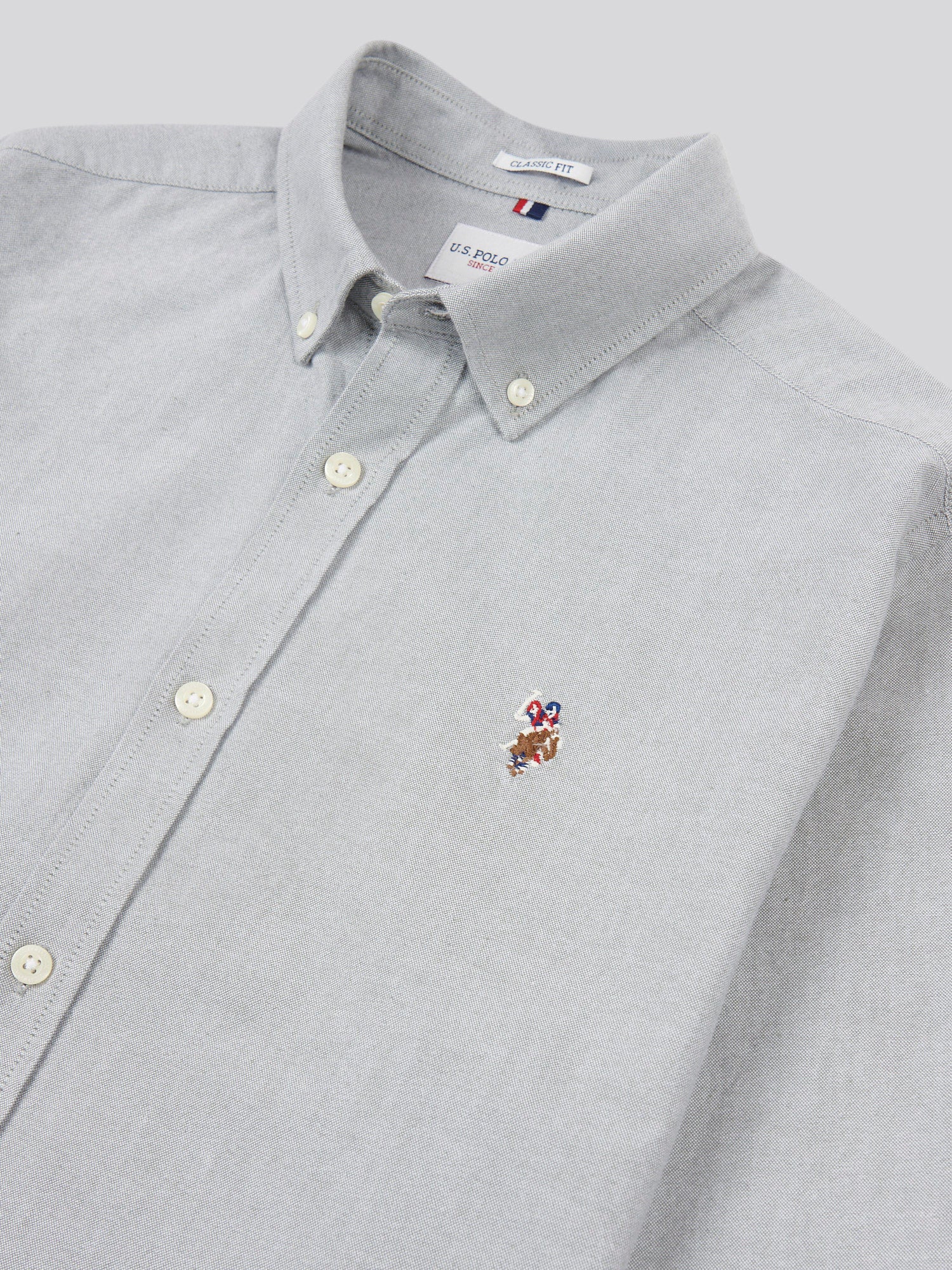 Mens Peached Oxford Shirt Mulled Basil - Image 7
