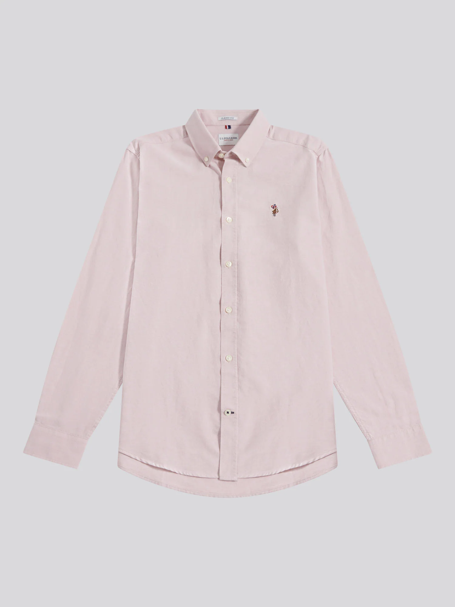 Mens Peached Oxford Shirt Sepia Rose - Image 4