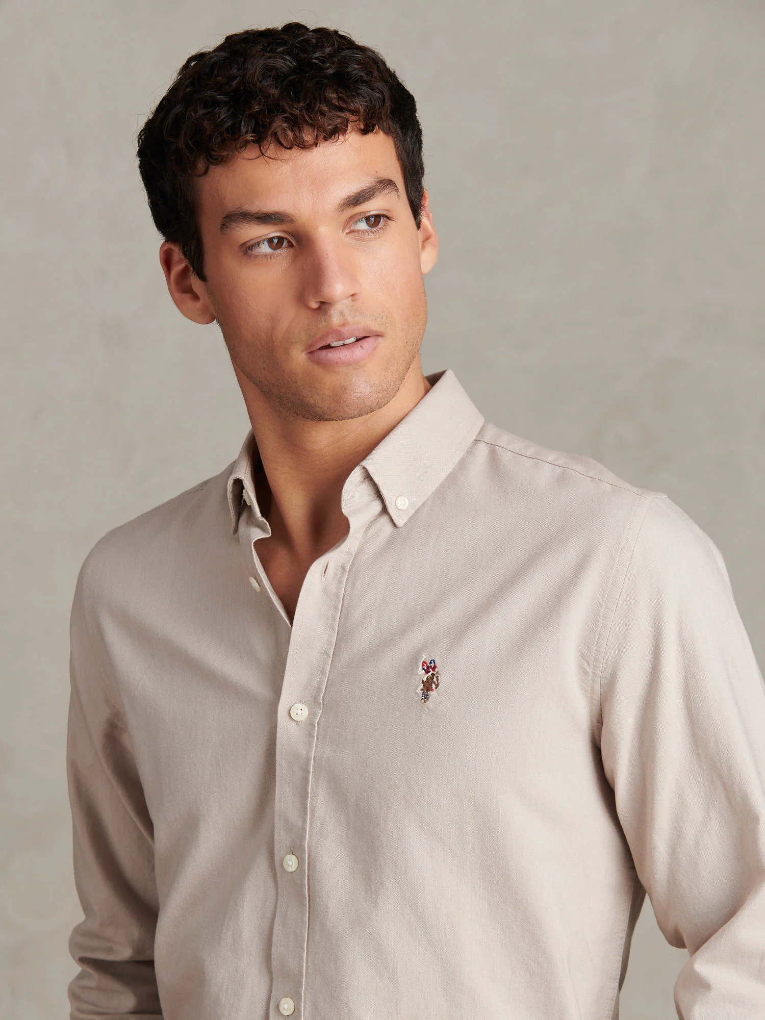 Mens Peached Oxford Shirt String - Image 2
