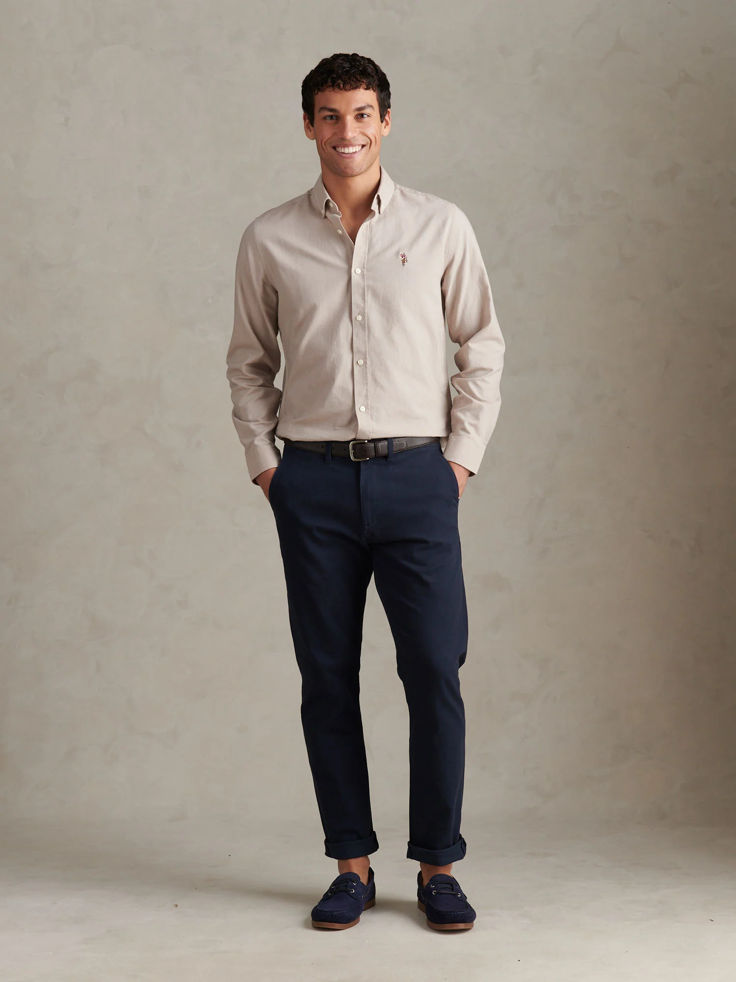 Mens Peached Oxford Shirt String - Image 3