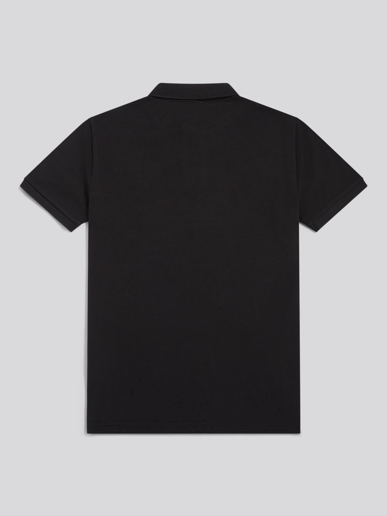 Mens Double Horsemen Polo Shirt Black Bright White DHM - Image 7