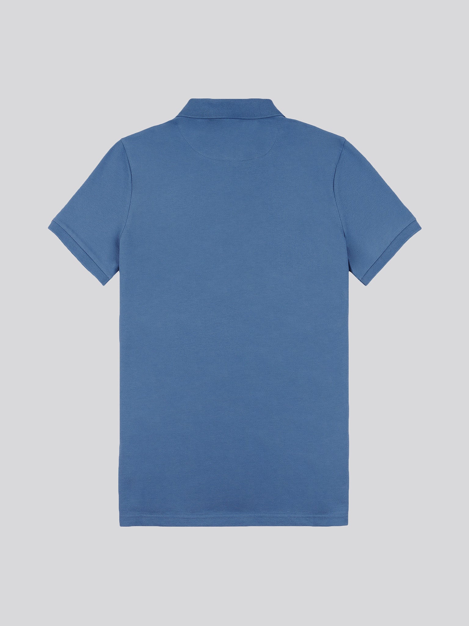 Mens Double Horsemen Polo Shirt Blue Horizon - Image 7