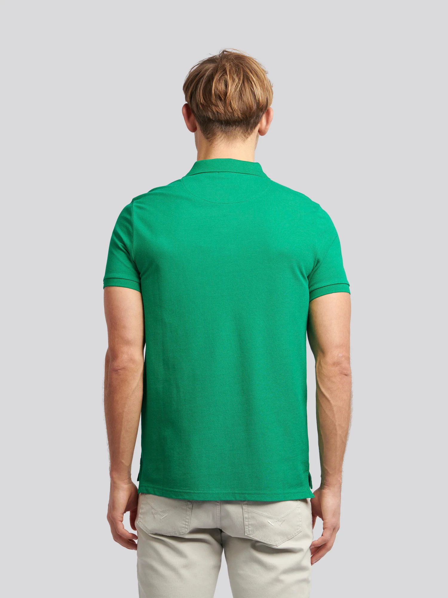 Mens Double Horsemen Polo Shirt Lush Meadow - Image 4
