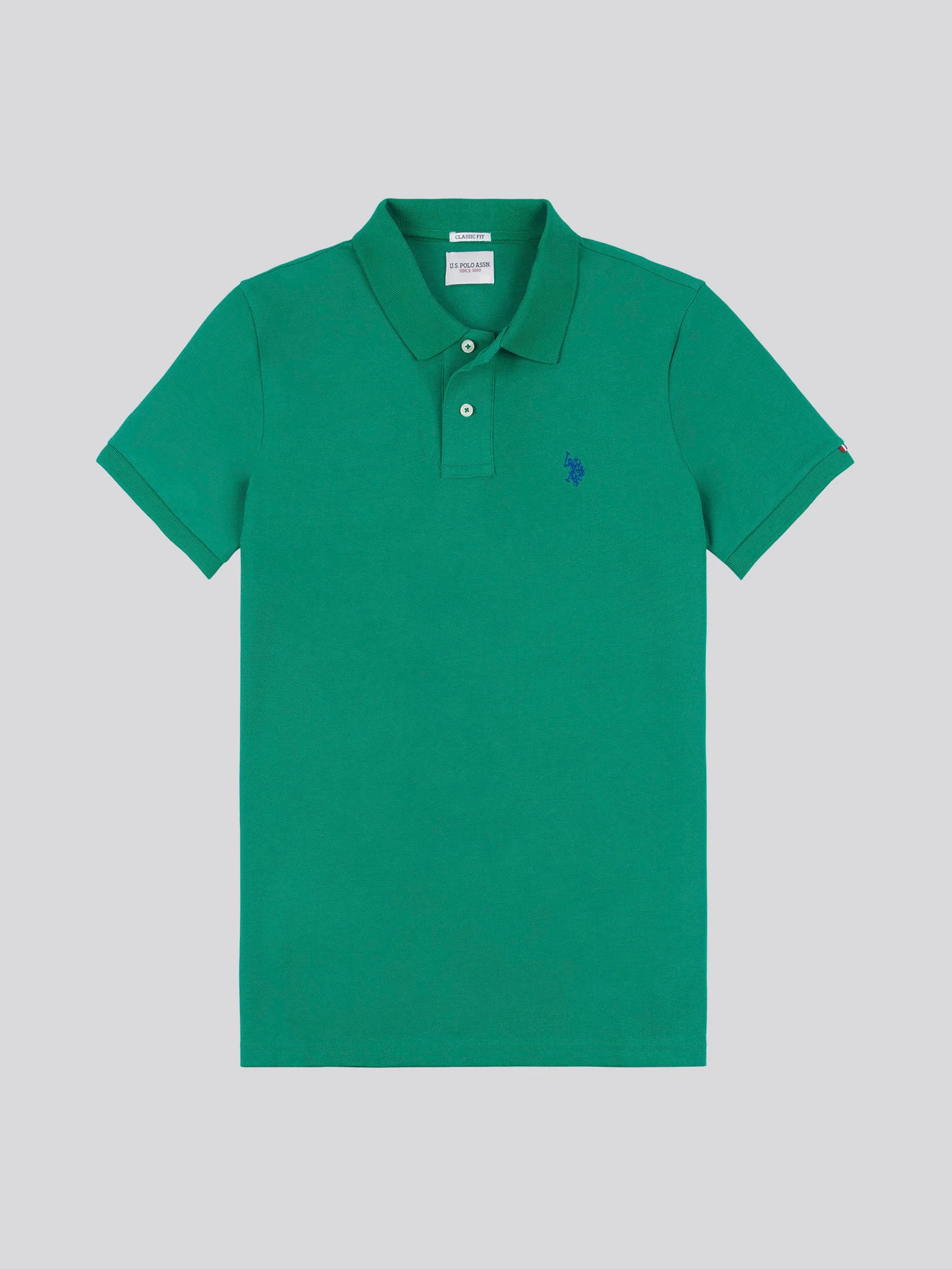 Mens Double Horsemen Polo Shirt Lush Meadow - Image 6