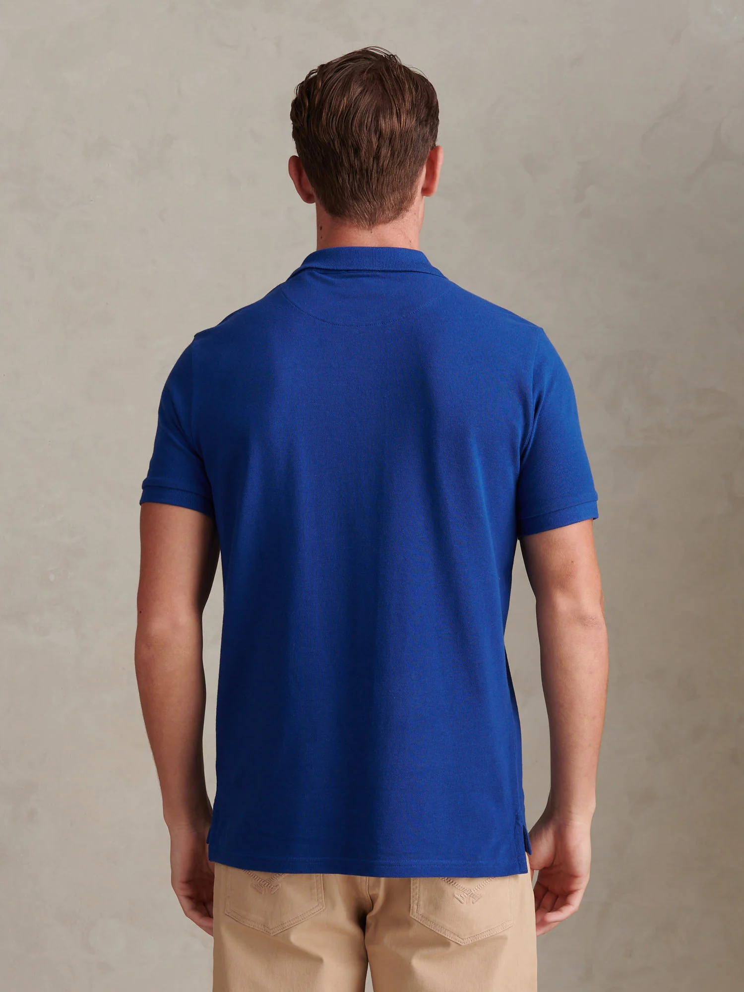 Mens Double Horsemen Polo Shirt Sodalite Blue - Image 4
