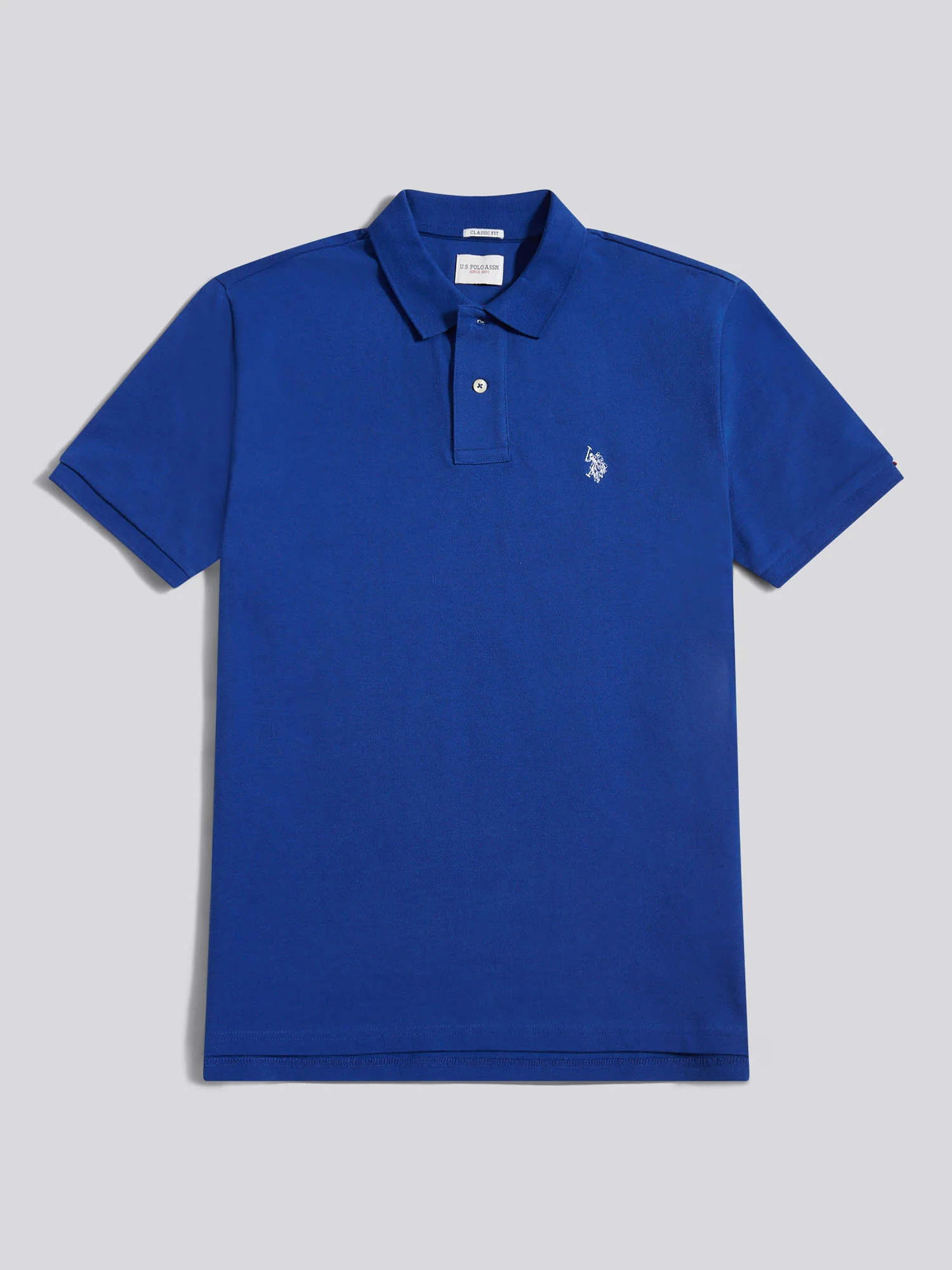 Mens Double Horsemen Polo Shirt Sodalite Blue - Image 6