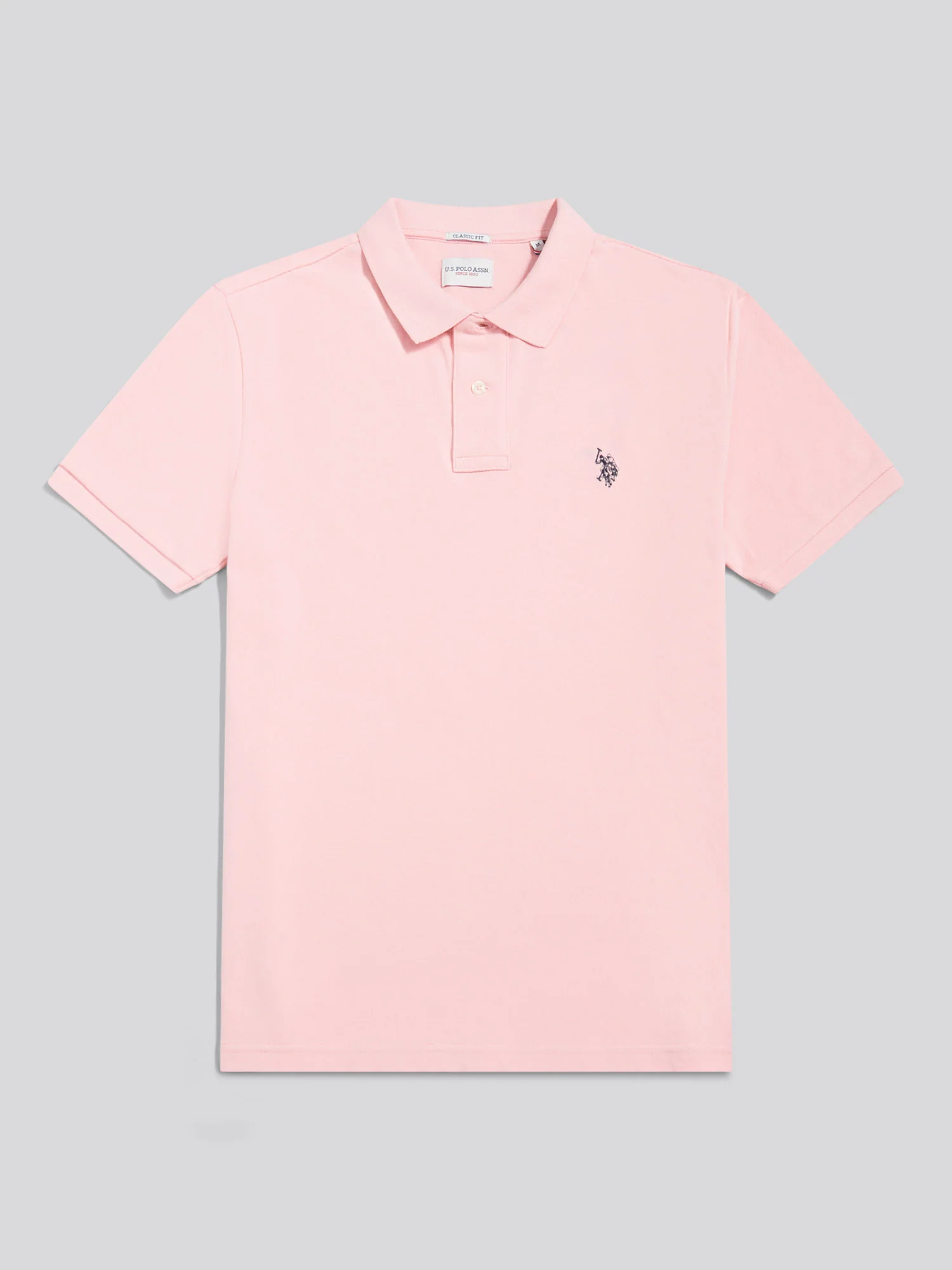 Mens Double Horsemen Polo Shirt Tickled Pink - Image 7