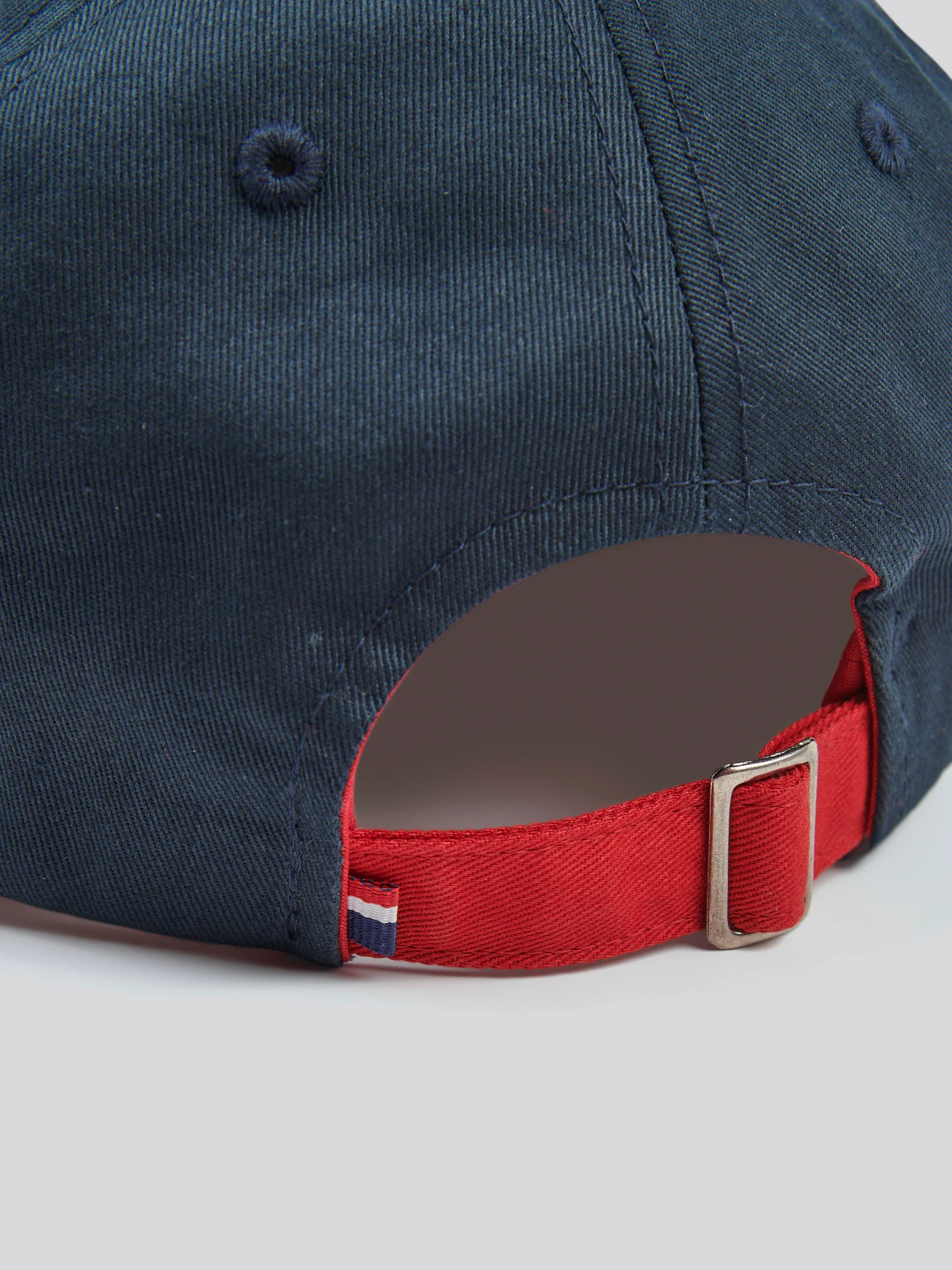 Mens Player 3 Baseball Cap Dark Sapphire Navy / Haute Red DHM - Image 7