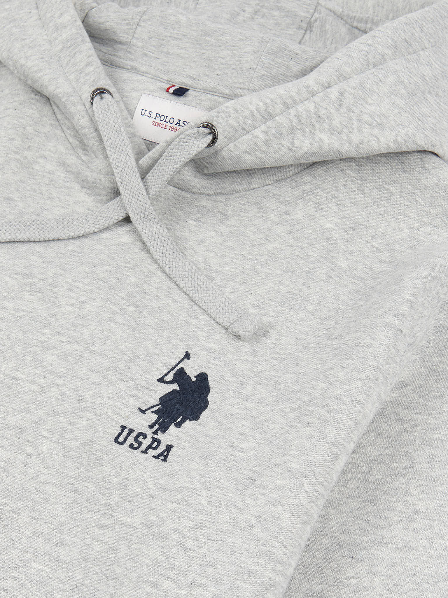 Mens Player 3 Hoodie in Mid Grey Marl - Image 6