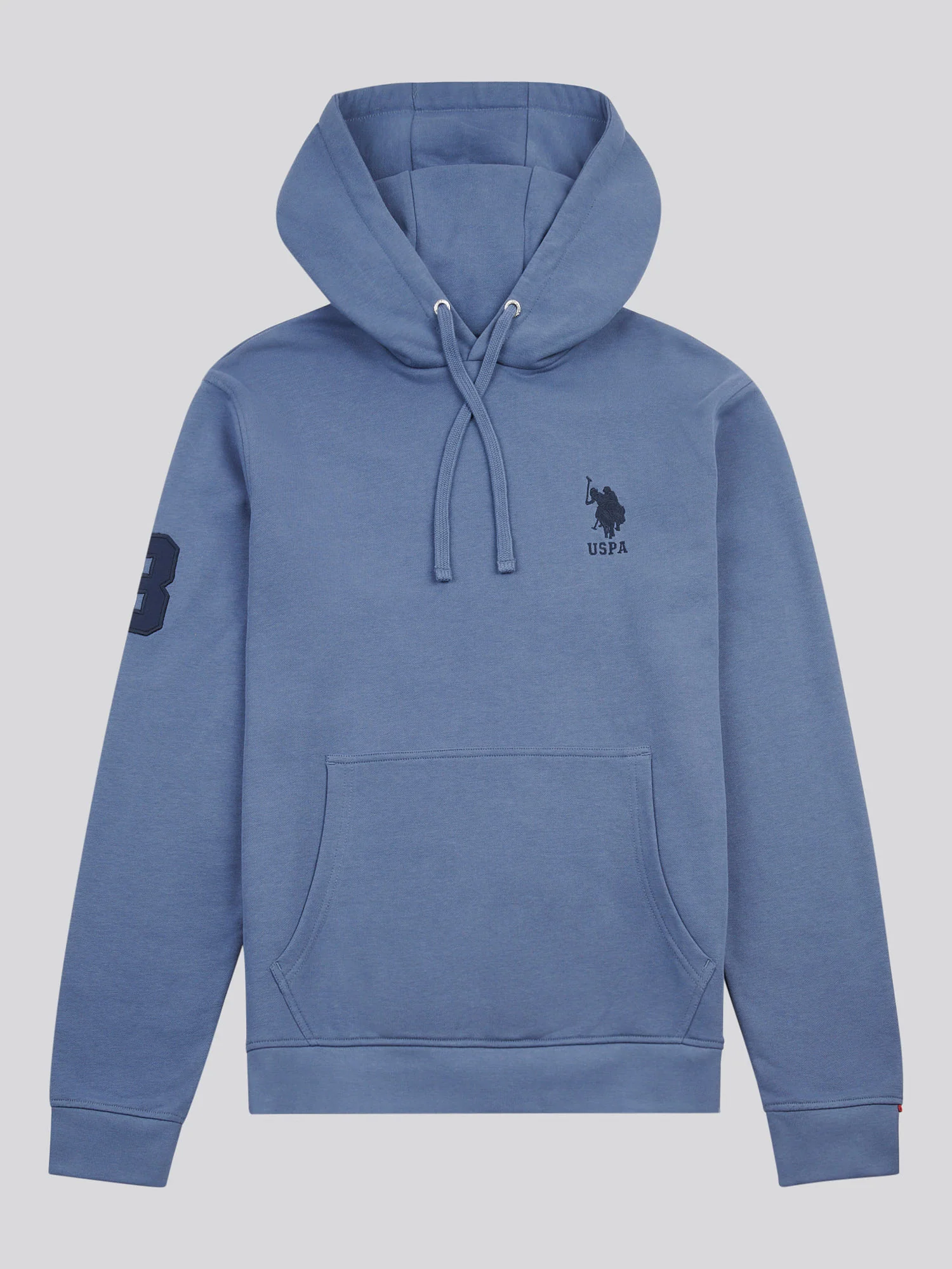 Mens Player 3 Loopback Hoodie in Vintage Indigo - Image 5