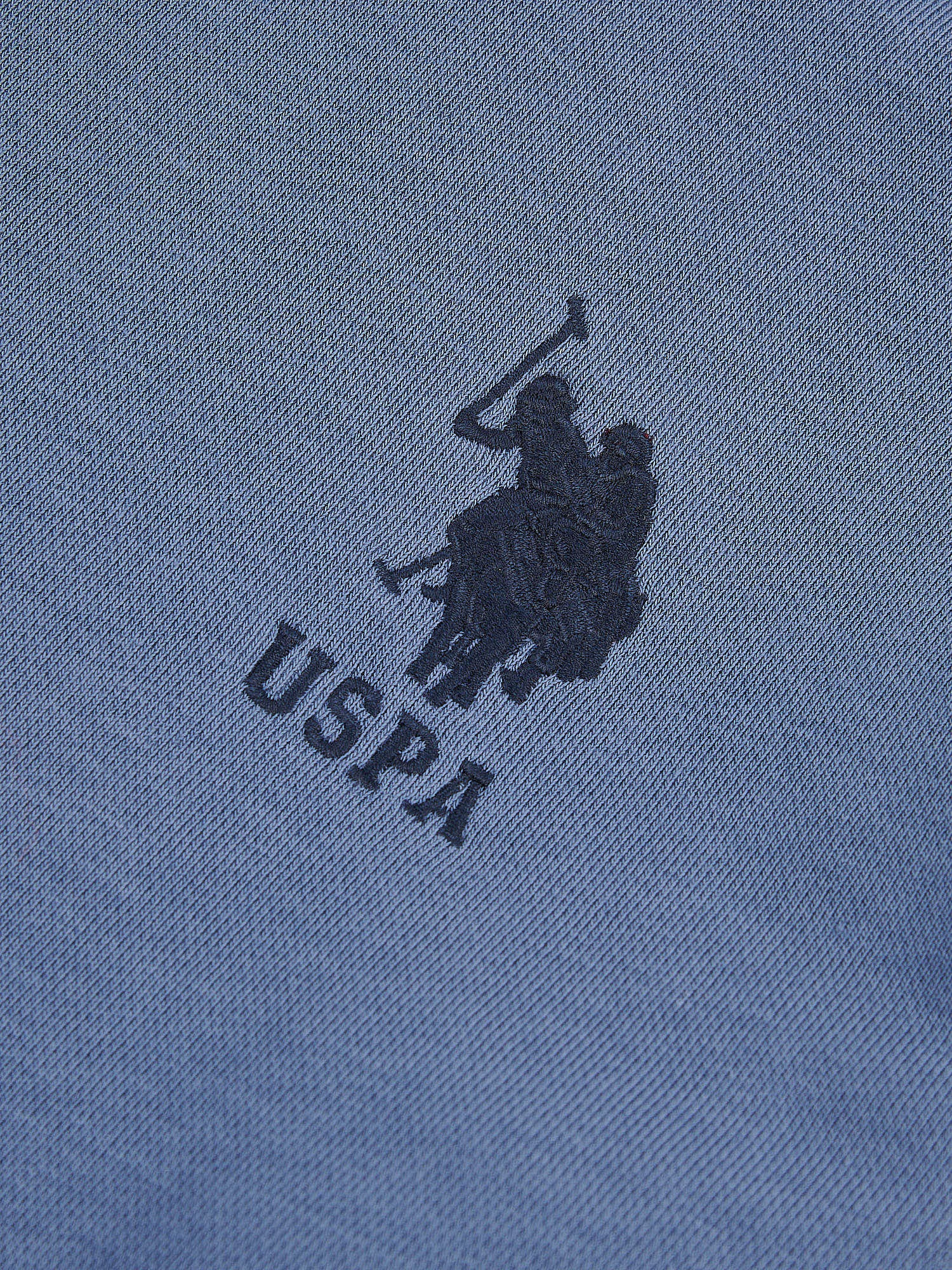 Mens Player 3 Loopback Hoodie in Vintage Indigo - Image 7