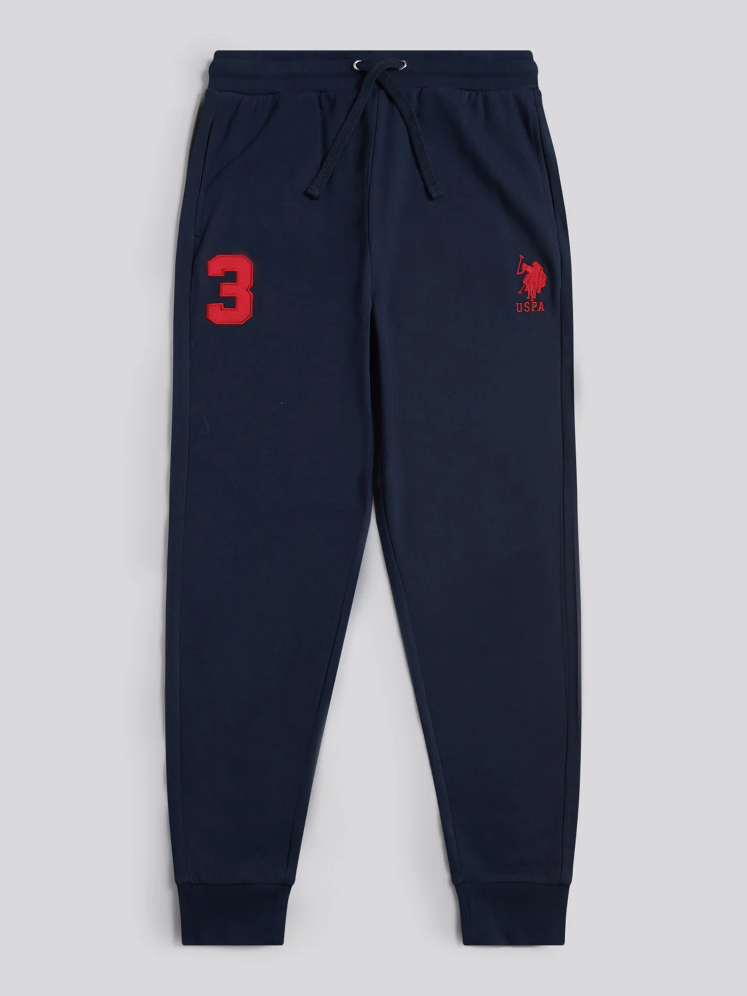 Mens Player 3 Loopback Jogger in Dark Sapphire Navy / Haute Red DHM - Image 6