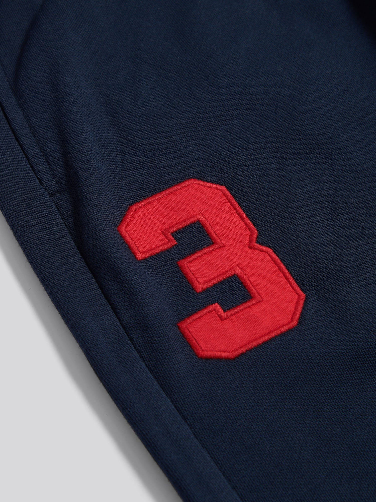 Mens Player 3 Loopback Jogger in Dark Sapphire Navy / Haute Red DHM - Image 9