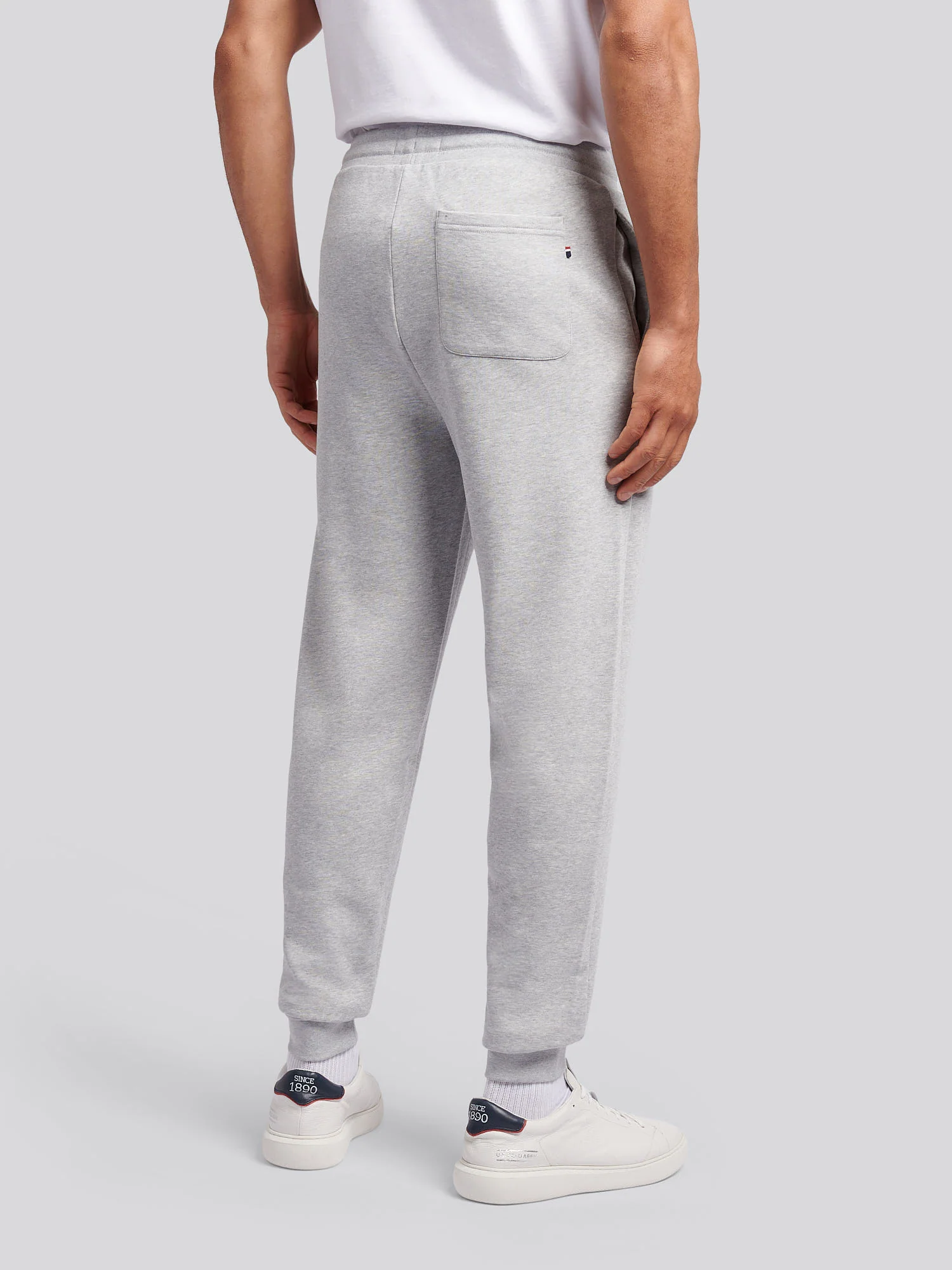 Mens Player 3 Loopback Jogger in Mid Grey Marl - Image 5