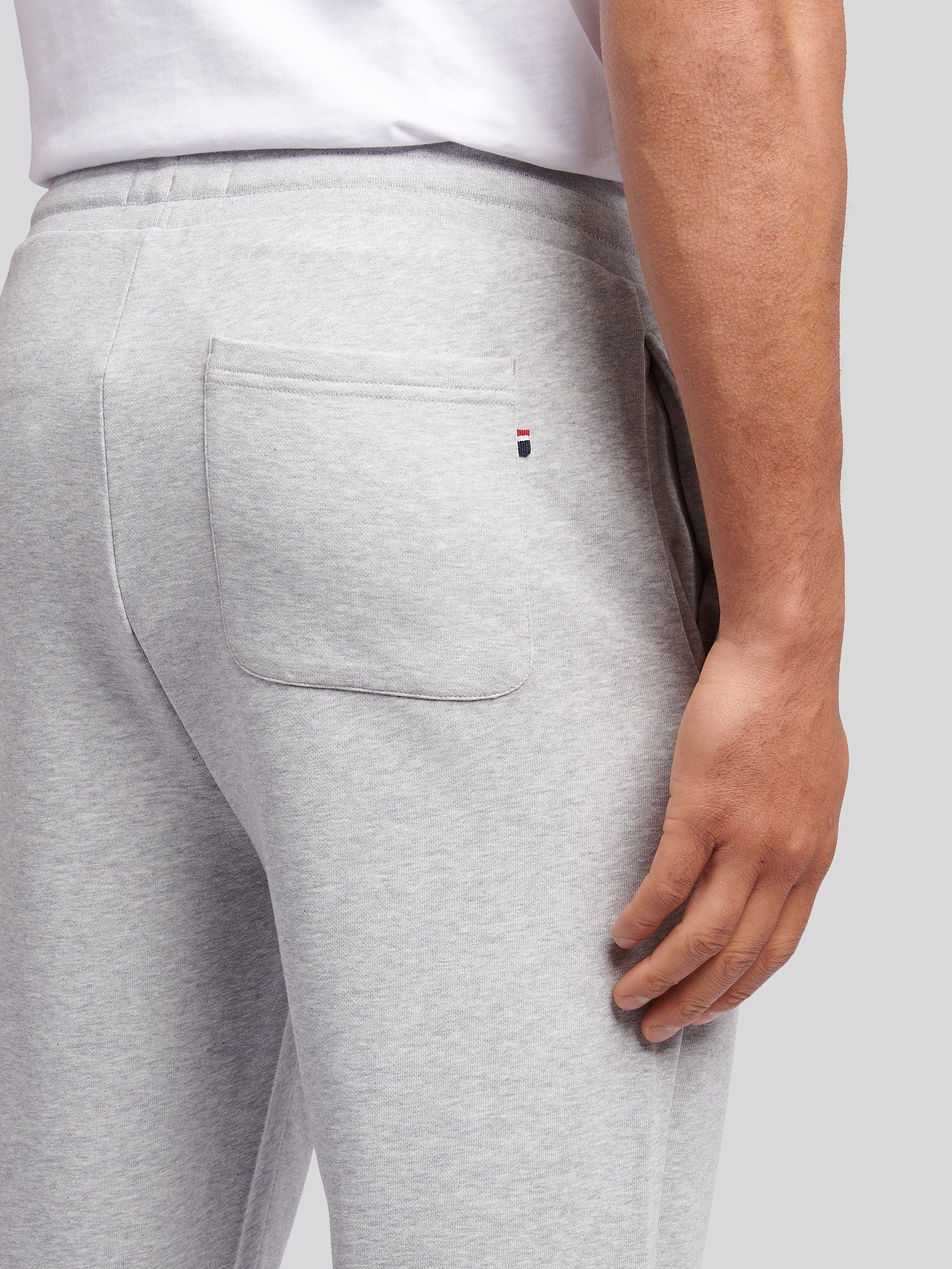 Mens Player 3 Loopback Jogger in Mid Grey Marl - Image 6