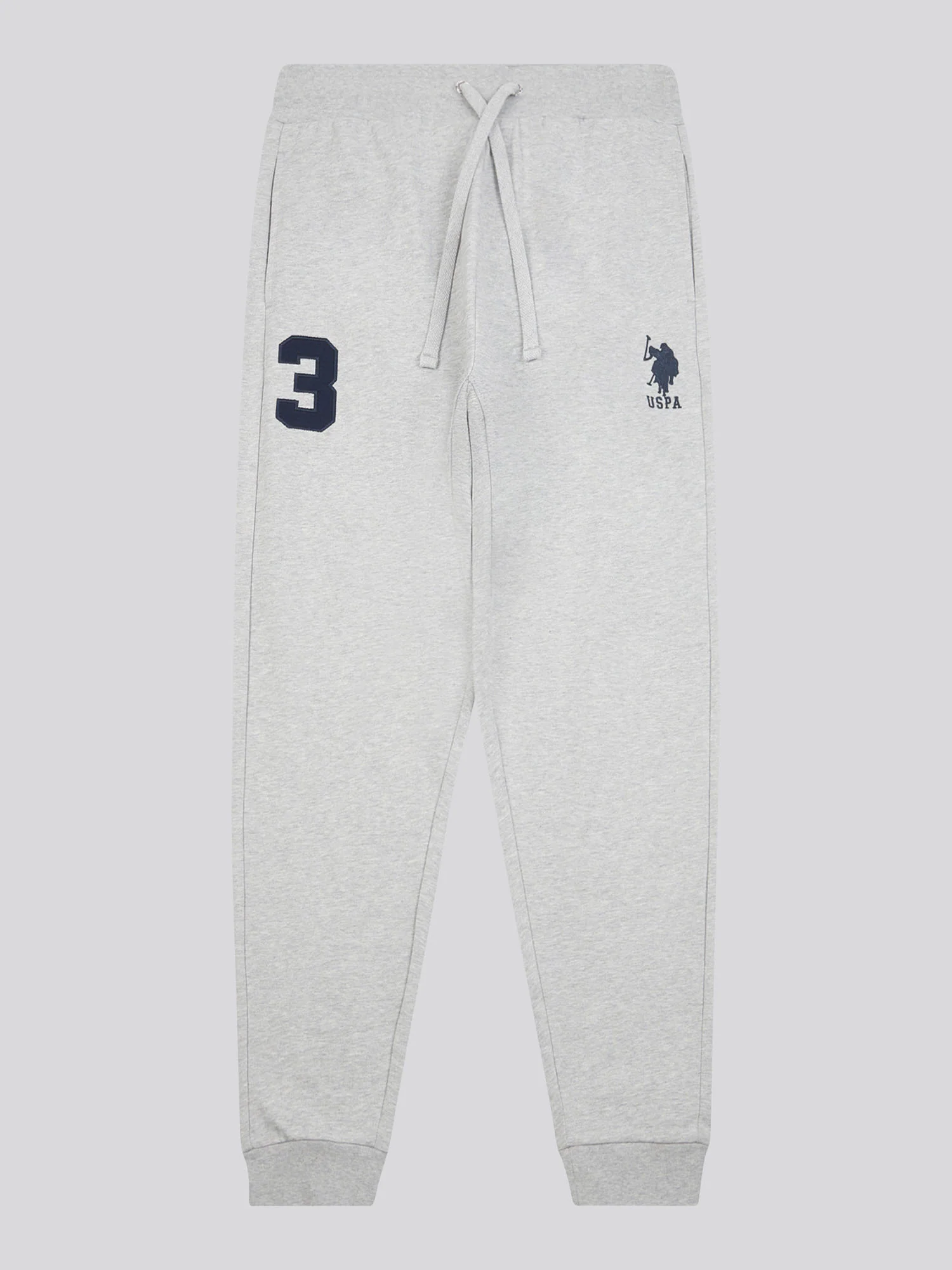 Mens Player 3 Loopback Jogger in Mid Grey Marl - Image 7