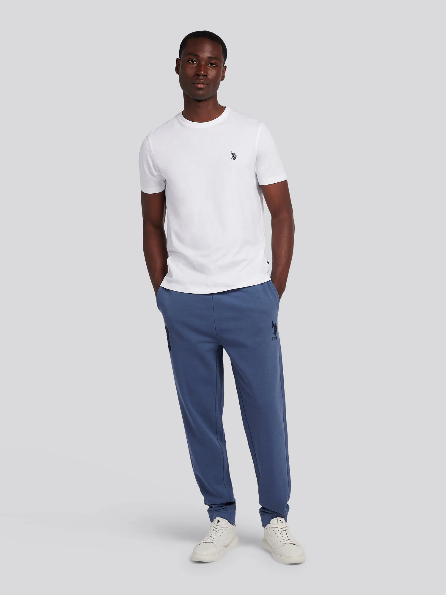 Mens Player 3 Loopback Jogger in Vintage Indigo - Image 4