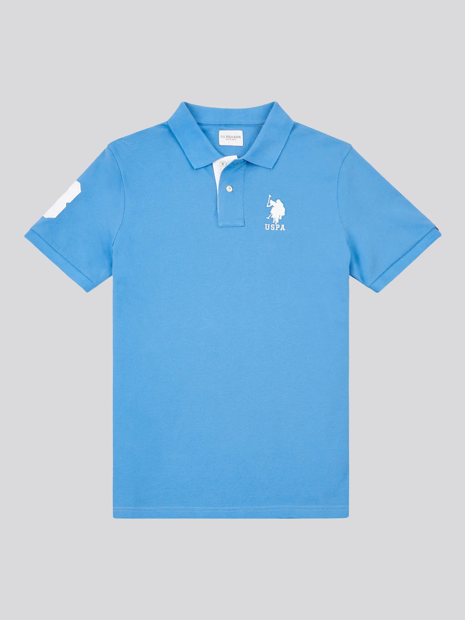 Mens Player 3 Polo Shirt Campanula - Image 5